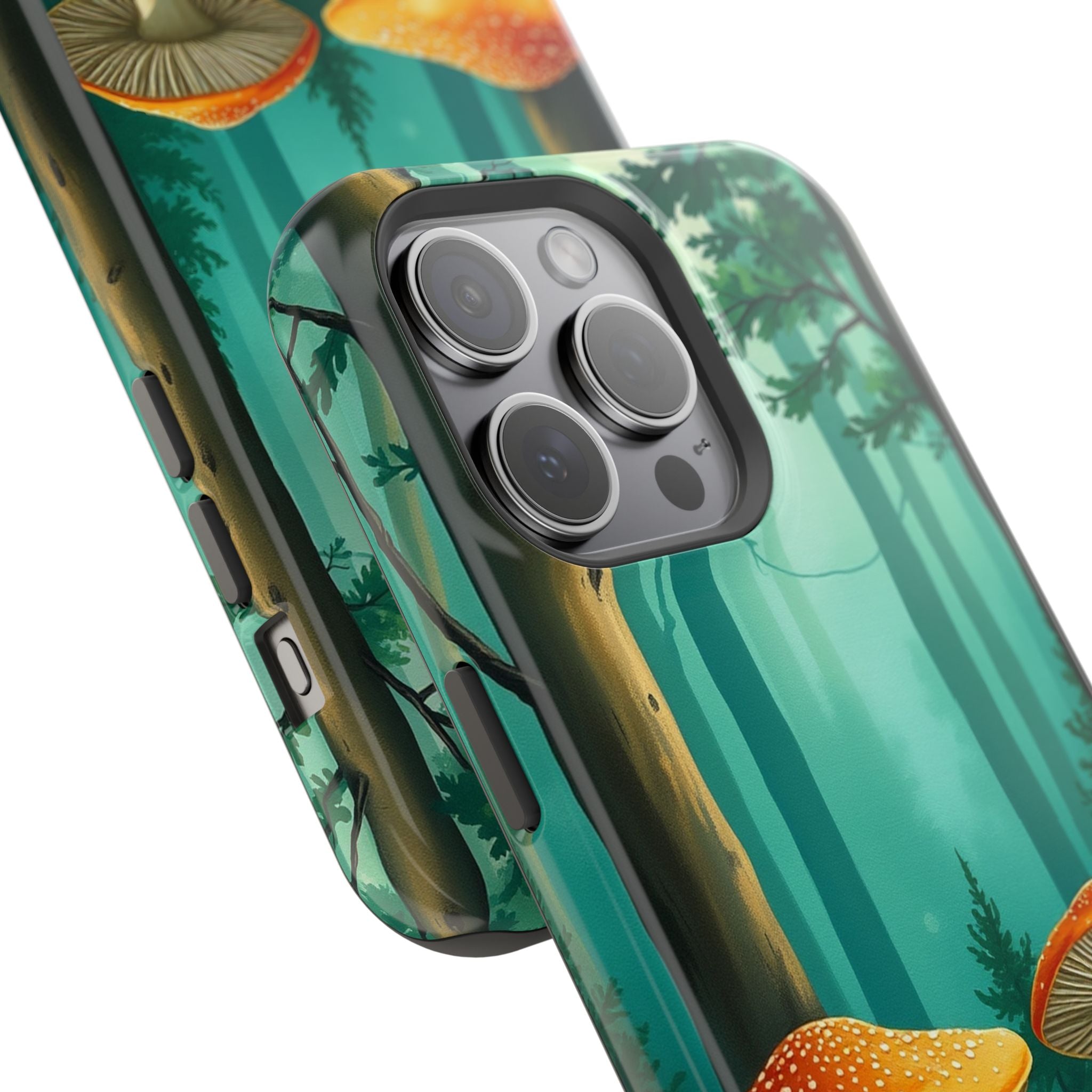iPhone Mushroom Forest Oil Painting Impressionist iPhone Clean Minimal · iPhone