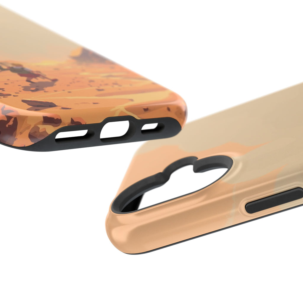 iPhone Burnt Orange And Sand Barely Surviving Slim Everyday Designer Case · iPho