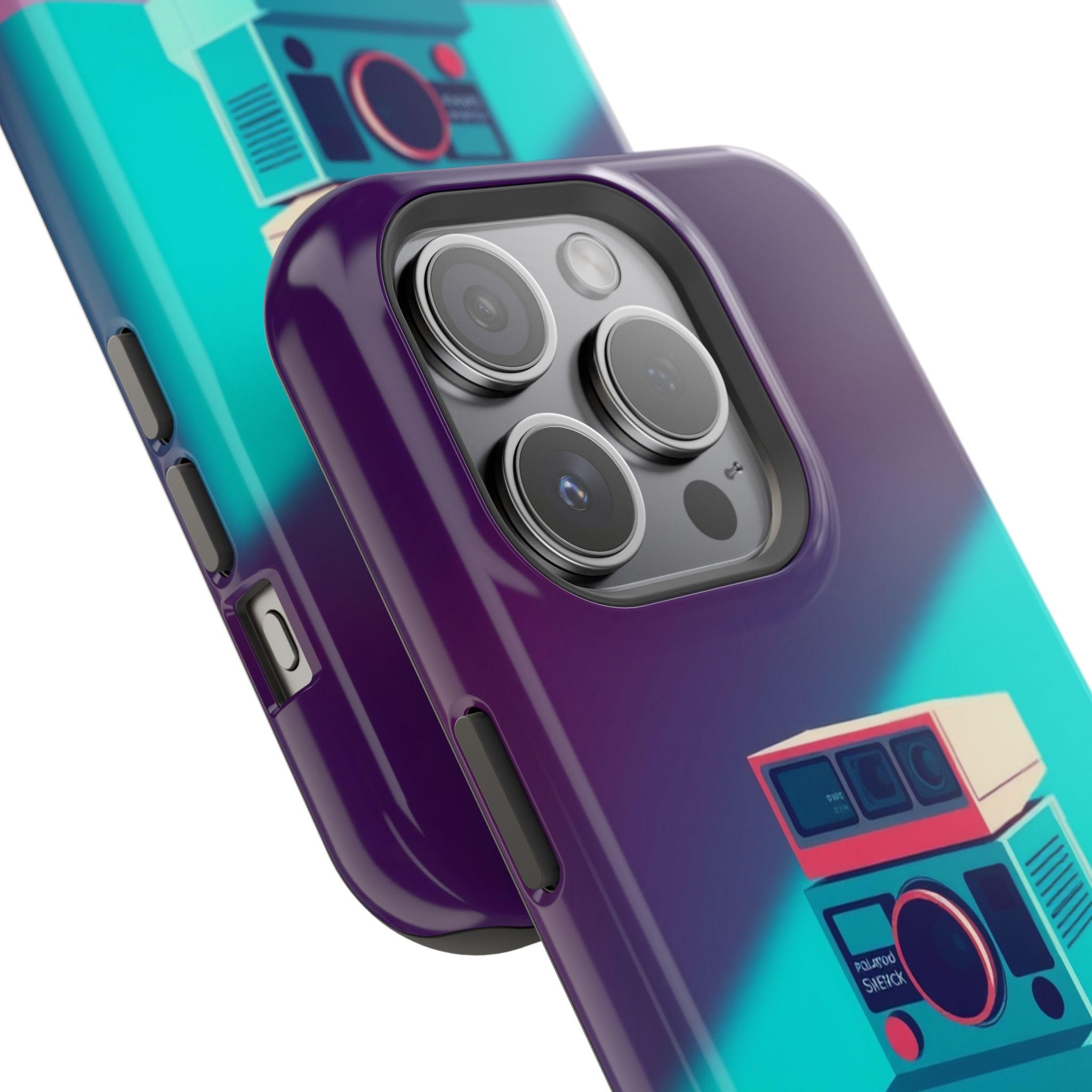 iPhone Polaroid Stack Memory Pop Art Bold Slim Everyday Designer Case · iPhone C
