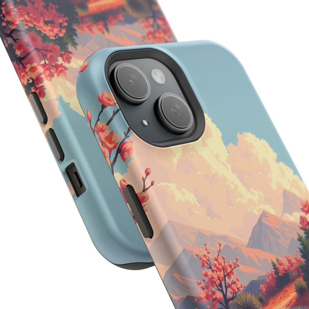 iPhone Burnt Orange And Sand Blossom Trail Slim iPhone Everyday · iPhone Case
