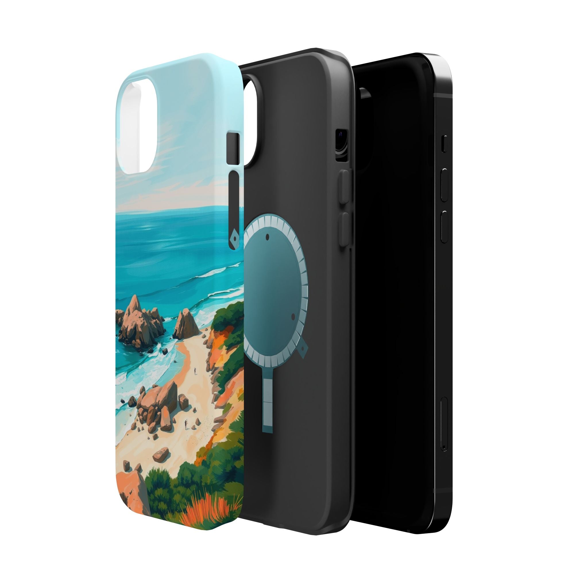 iPhone Pebble Beach Cinematic Art Bold Modern Everyday Snap Case · iPhone Case