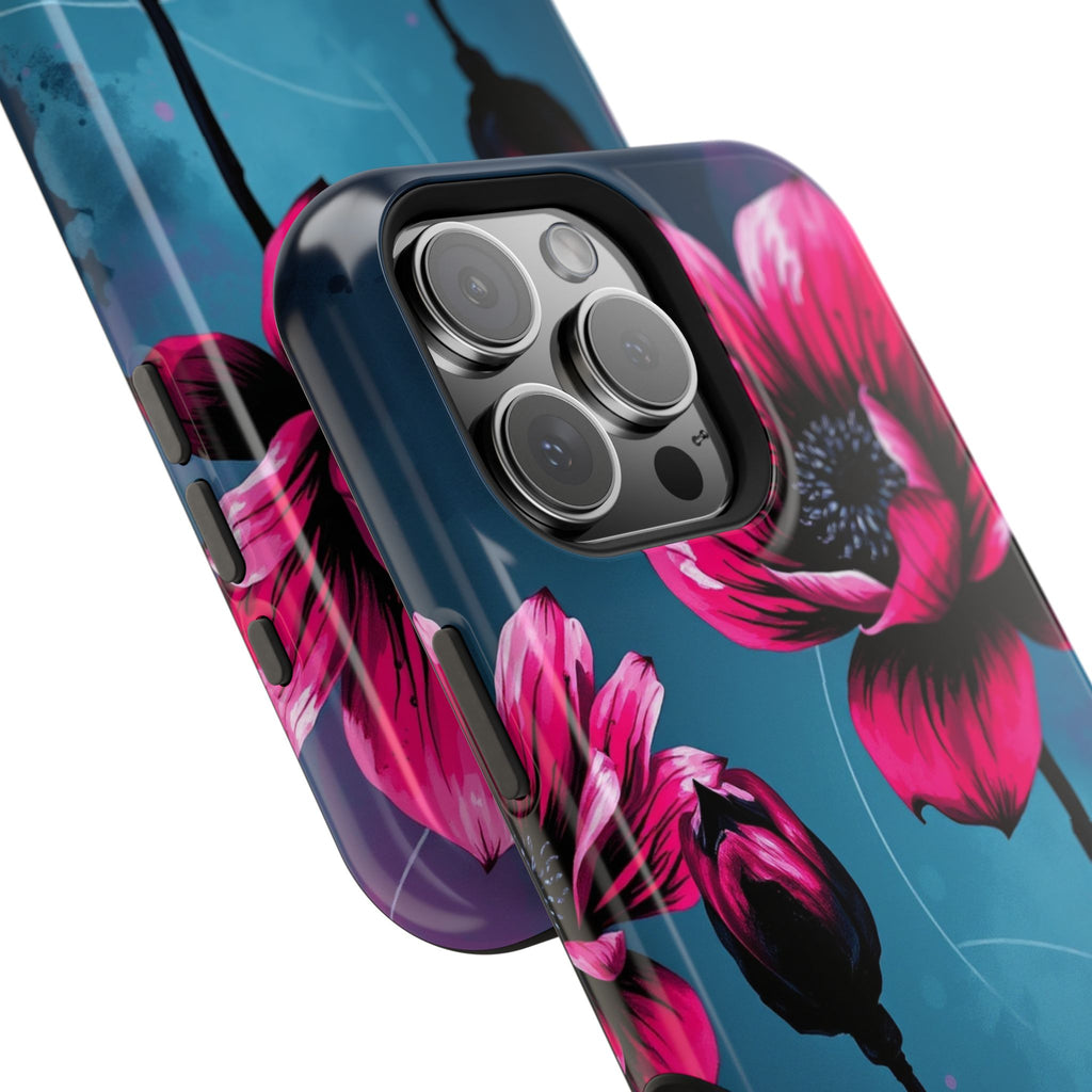 iPhone Floral Ink Wash Bold Art Slim Everyday Designer Case · iPhone Case