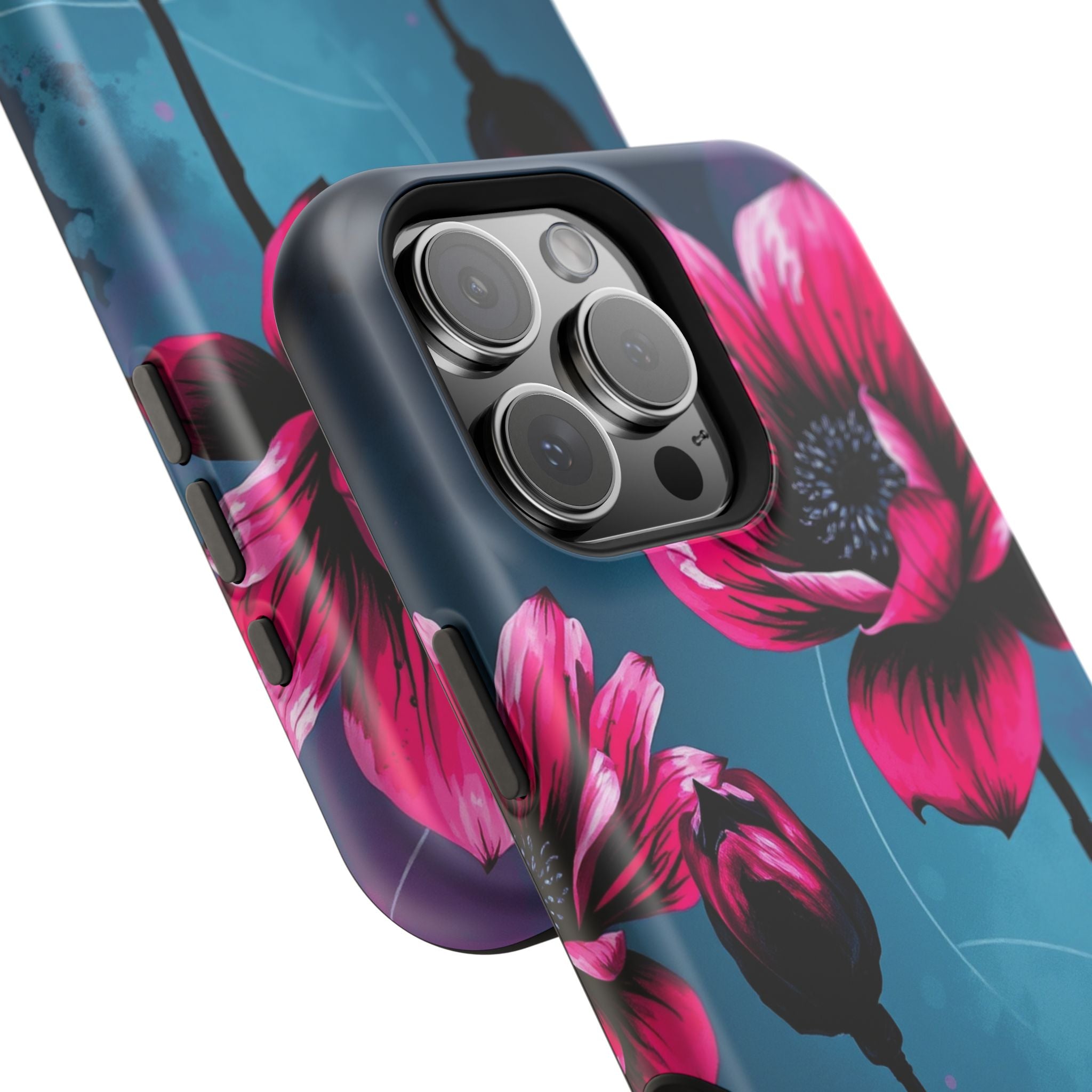 iPhone Floral Ink Wash Bold Art Slim Everyday Designer Case · iPhone Case