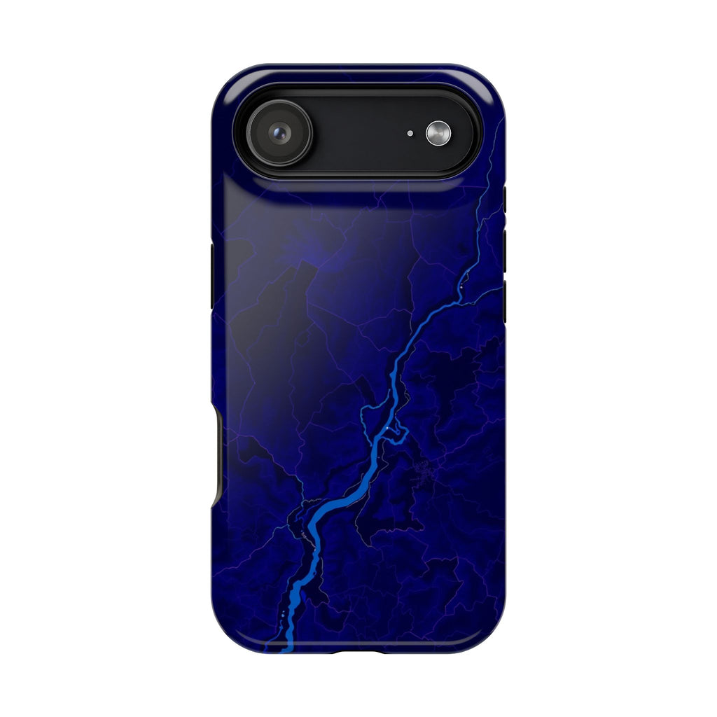iPhone Thermal Map Dark Gothic Ink Bold Modern Everyday Snap Case · iPhone Case