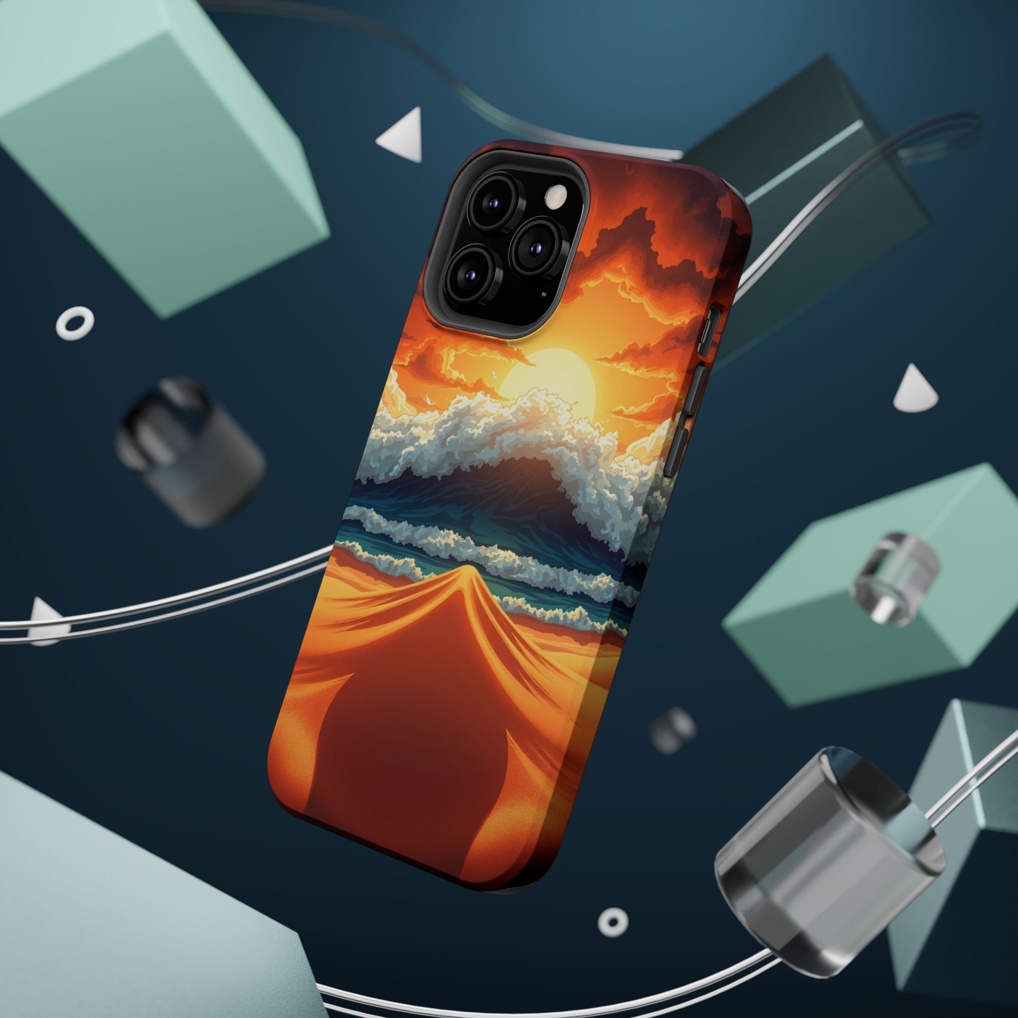 iPhone Storm at Sea Holographic Iridescent Slim iPhone Everyday · iPhone Case