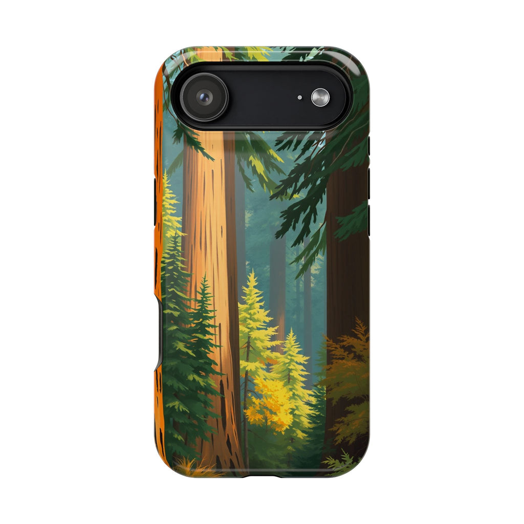 iPhone Redwood Forest Oil Painting Impressionist Clean iPhone Minimal · iPhone C
