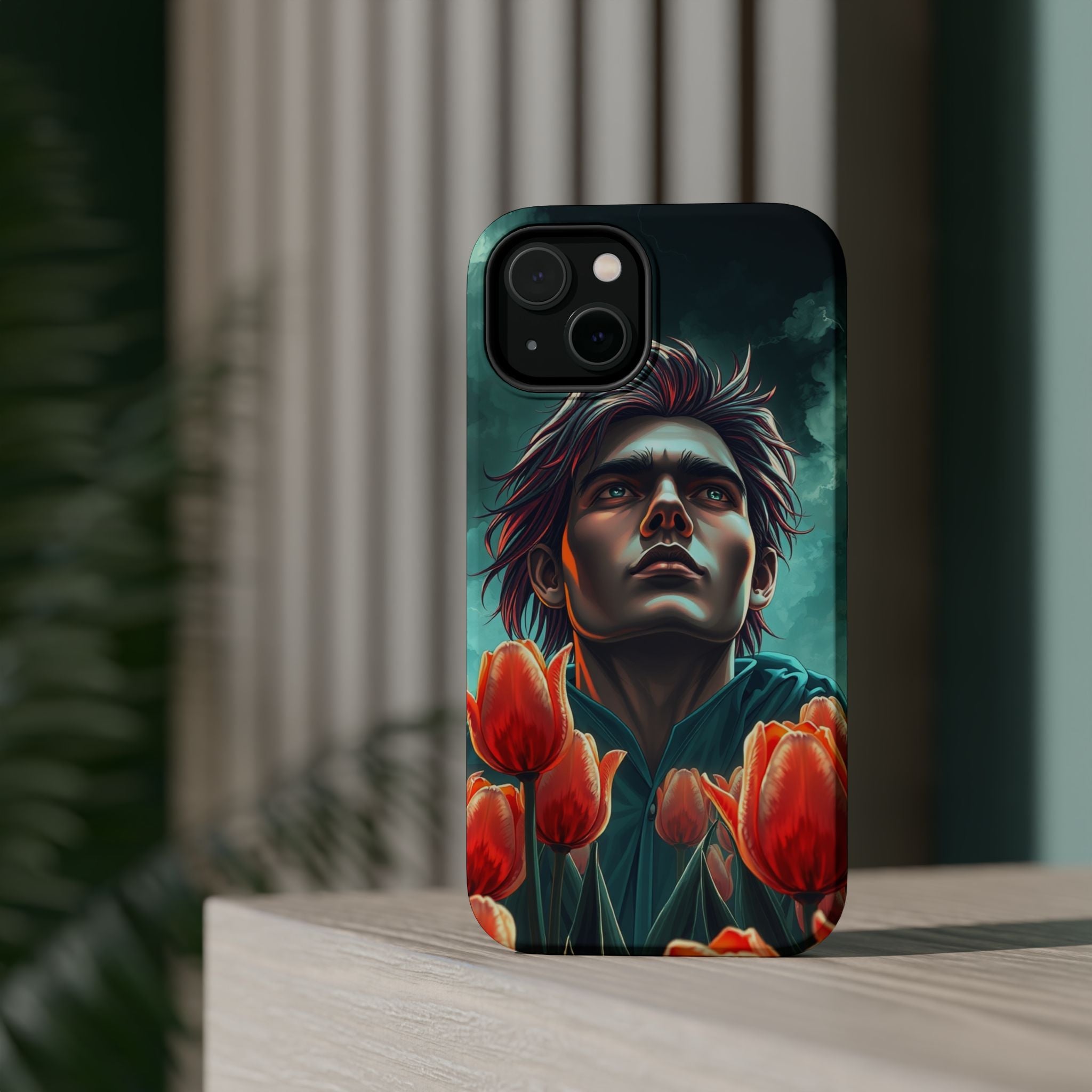 iPhone Tulip Row Electric Art Slim Everyday Designer Case · iPhone Case