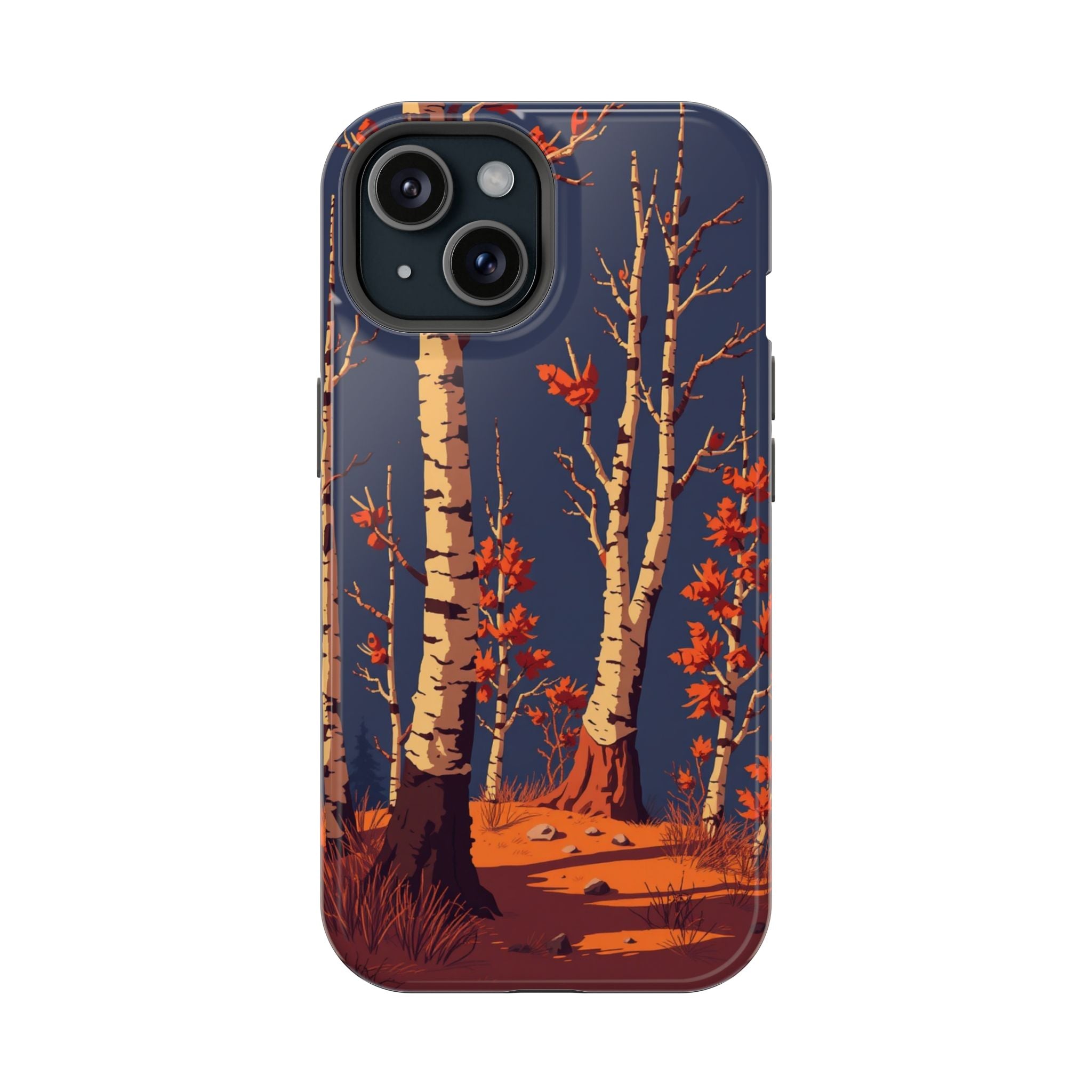 iPhone Birch Grove Pixel Art -Bit Bold Modern Everyday Snap Case · iPhone Case