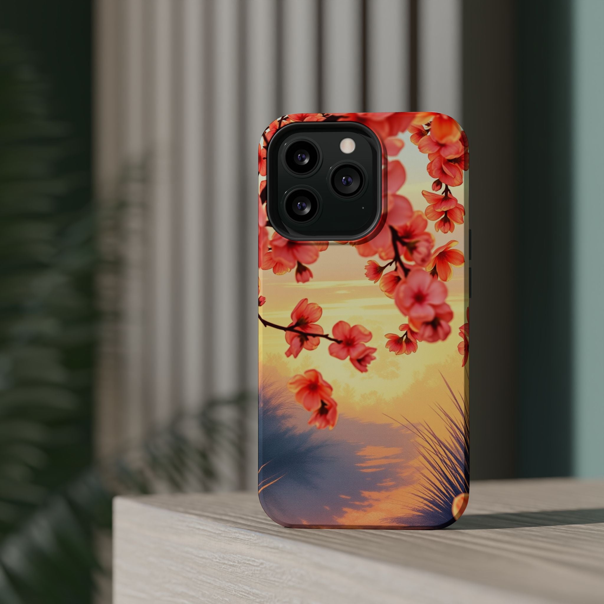 iPhone Sunset Amber And Peach Blossom Trail Slim Snap Cas Carry Case · iPhone Ca