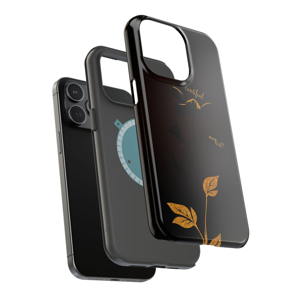 iPhone Earthy Floral Silhouette Design Slim Everyday Designer Case · iPhone Case