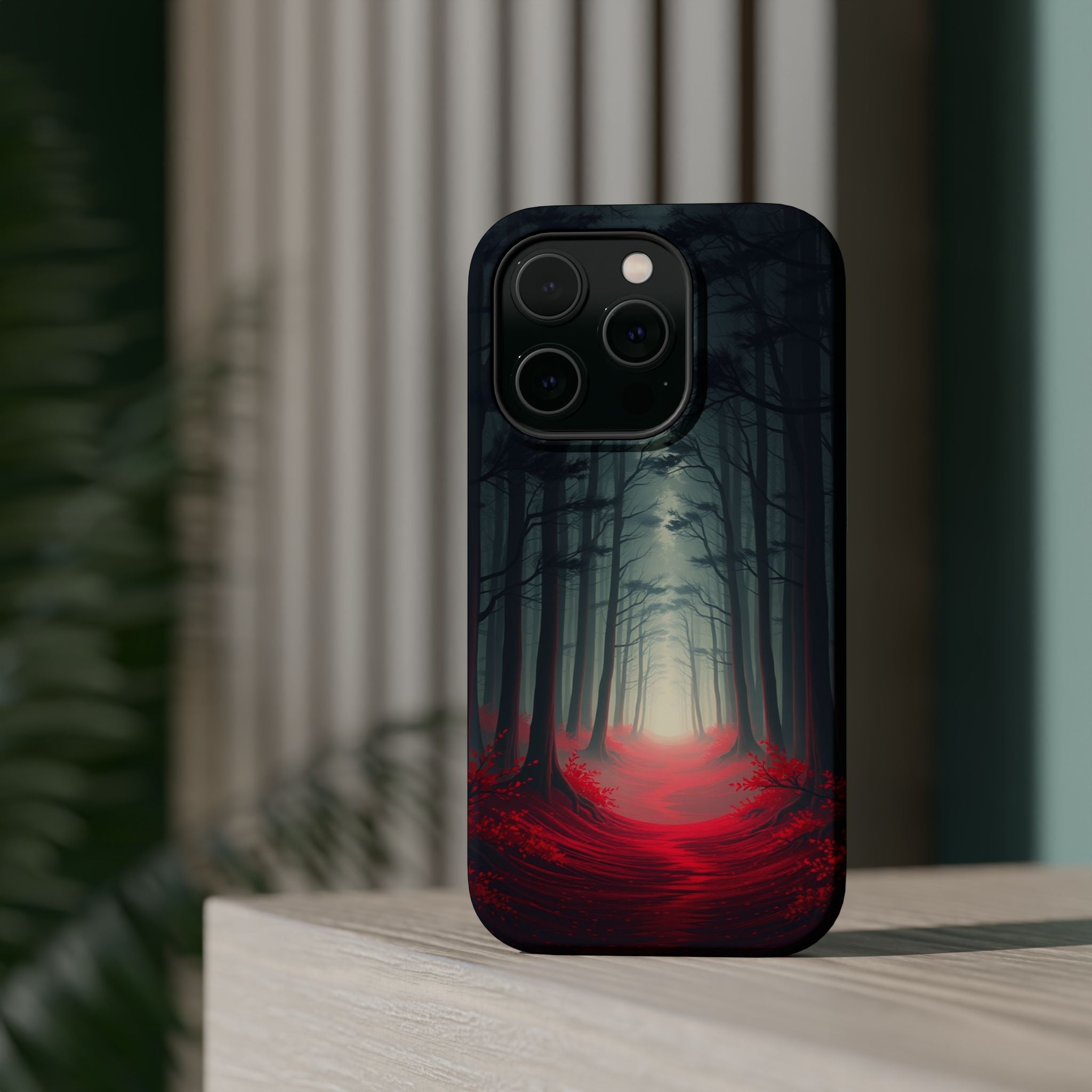 iPhone Dreamy Misty Forest Path Design Slim Everyday Designer Case · iPhone Case