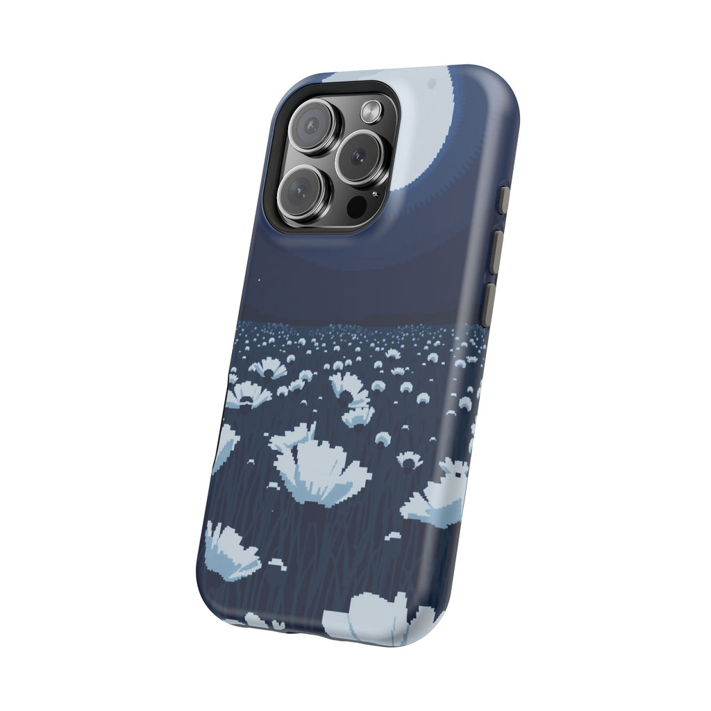 iPhone Poppy Field Pixel Art -Bit Bold Modern Everyday Snap Case · iPhone Case