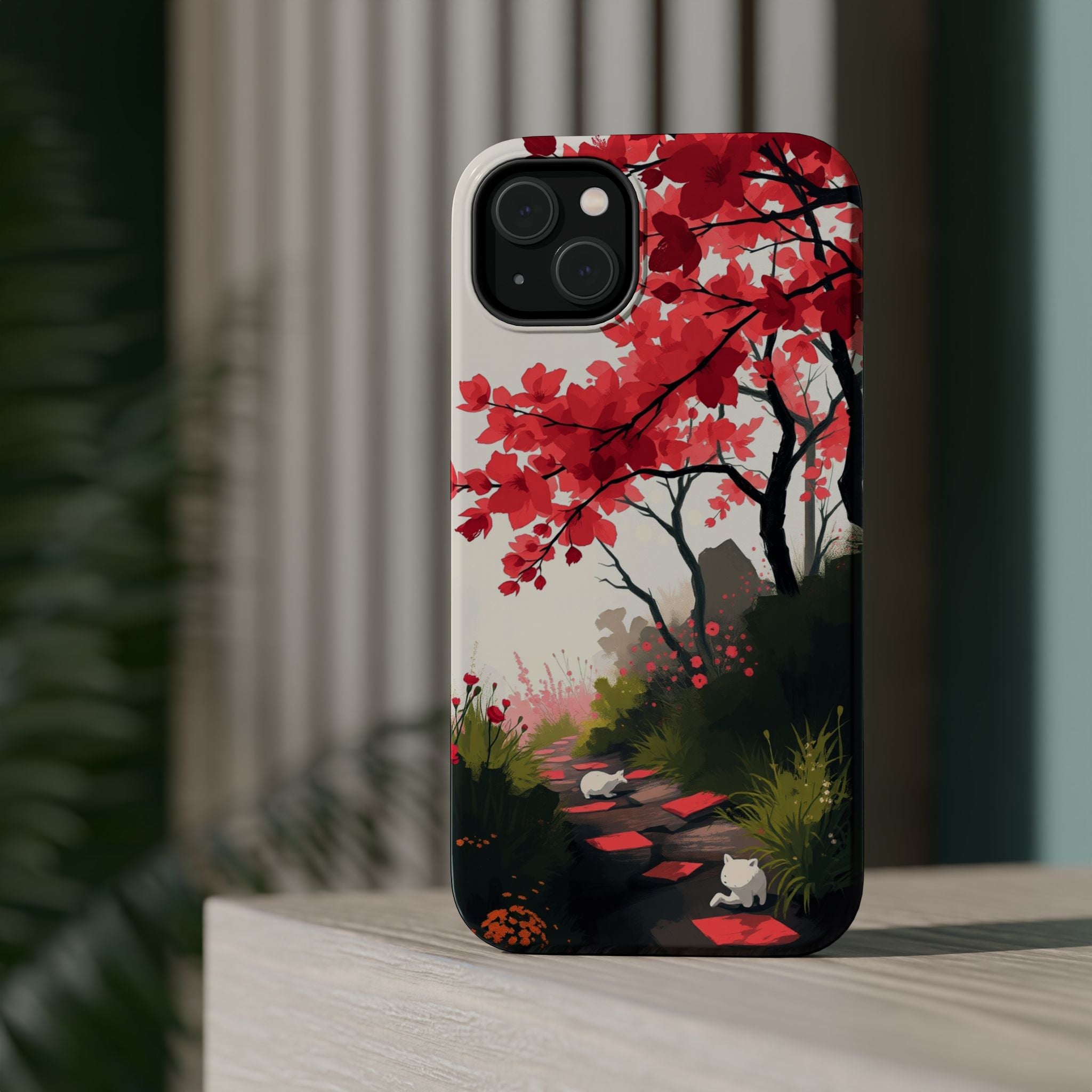iPhone Blossom Trail Oil Painting Impressionist Soft iPhone Finish · iPhone Case