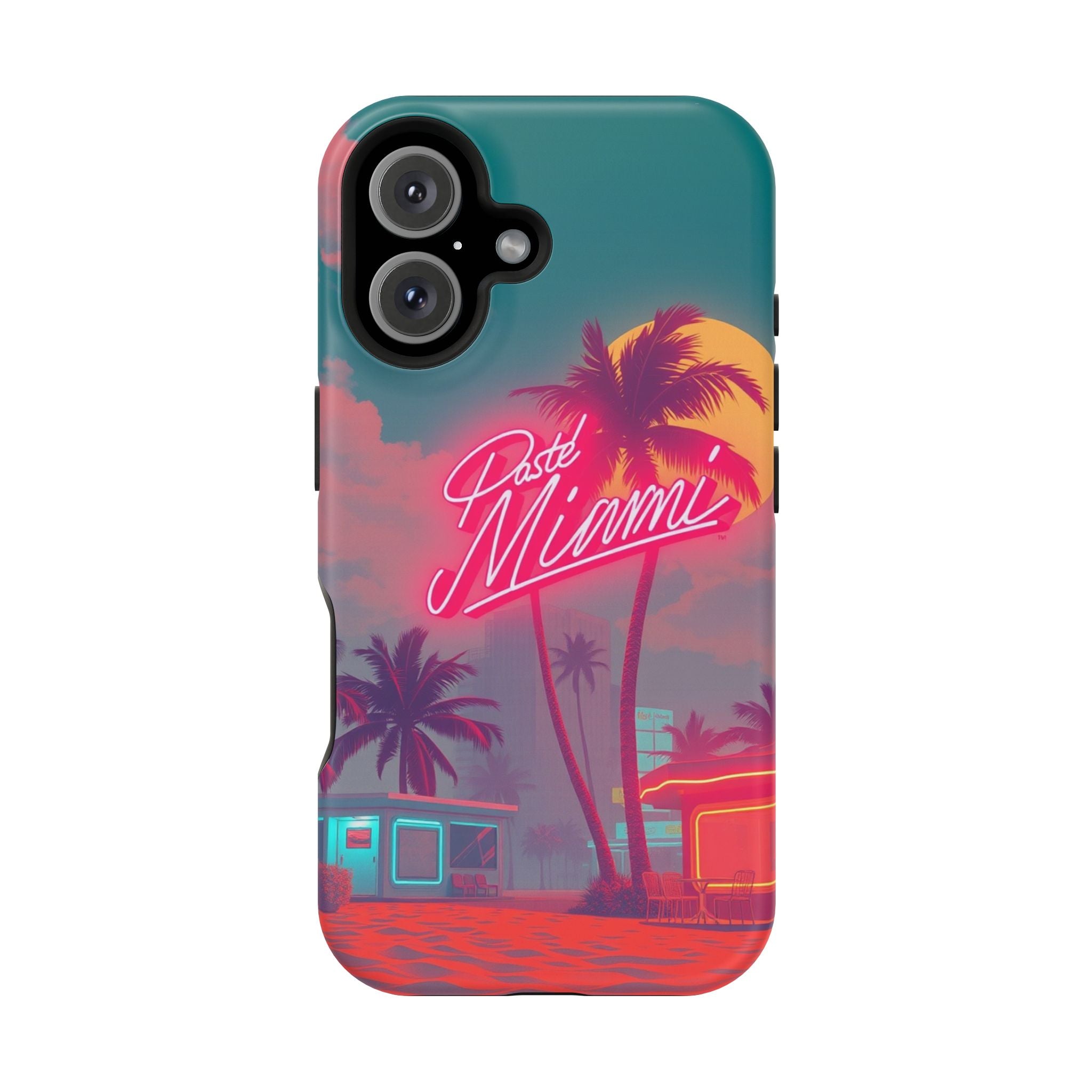 iPhone 1980s Pastel Miami Enchanted Art Slim Everyday Designer Case · iPhone Cas