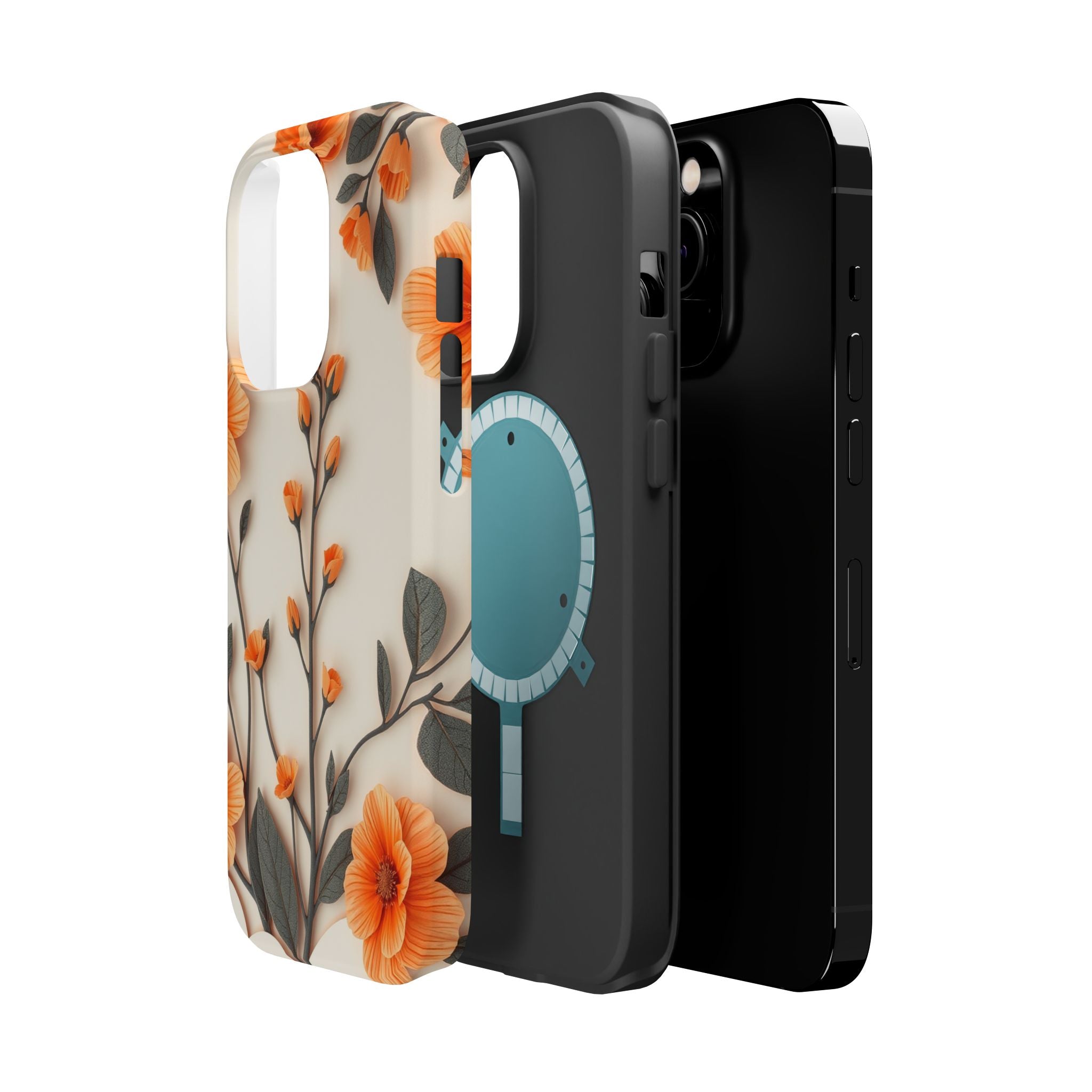 iPhone Vintage Botanical Print Paper Cut Art Slim iPhone Everyday · iPhone Case
