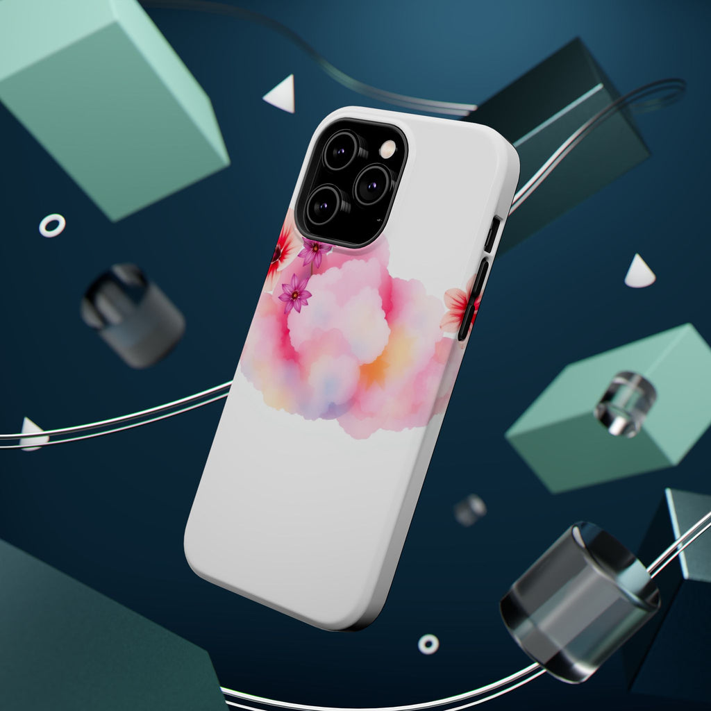 iPhone Pastel Floral Cloud Vibrant Watercolor Carry Case Slim Snap Case · iPhone