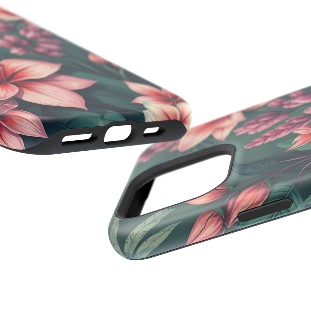 iPhone Mint And Blush Jungle Floral Slim Everyday Designer Case · iPhone Case