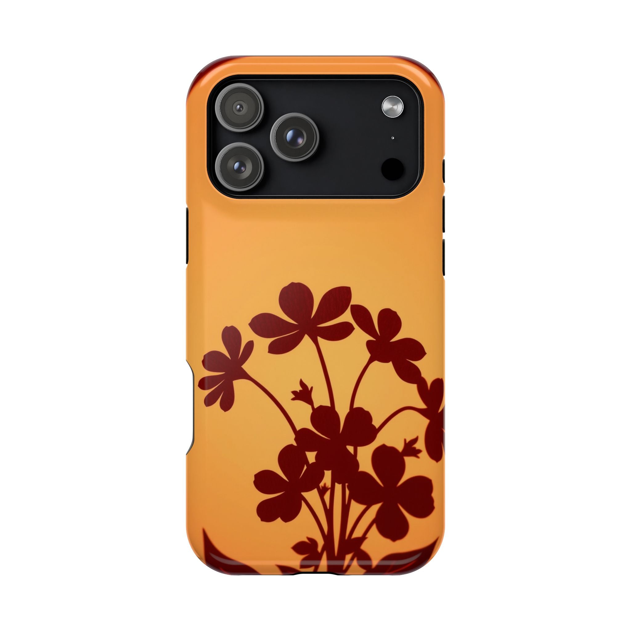 iPhone Floral Silhouette Electric Art Slim Everyday Designer Case · iPhone Case