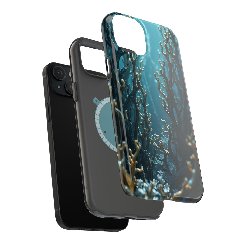 iPhone Midnight Blue And Silver Kelp Forest Slim iPhone Everyday · iPhone Case