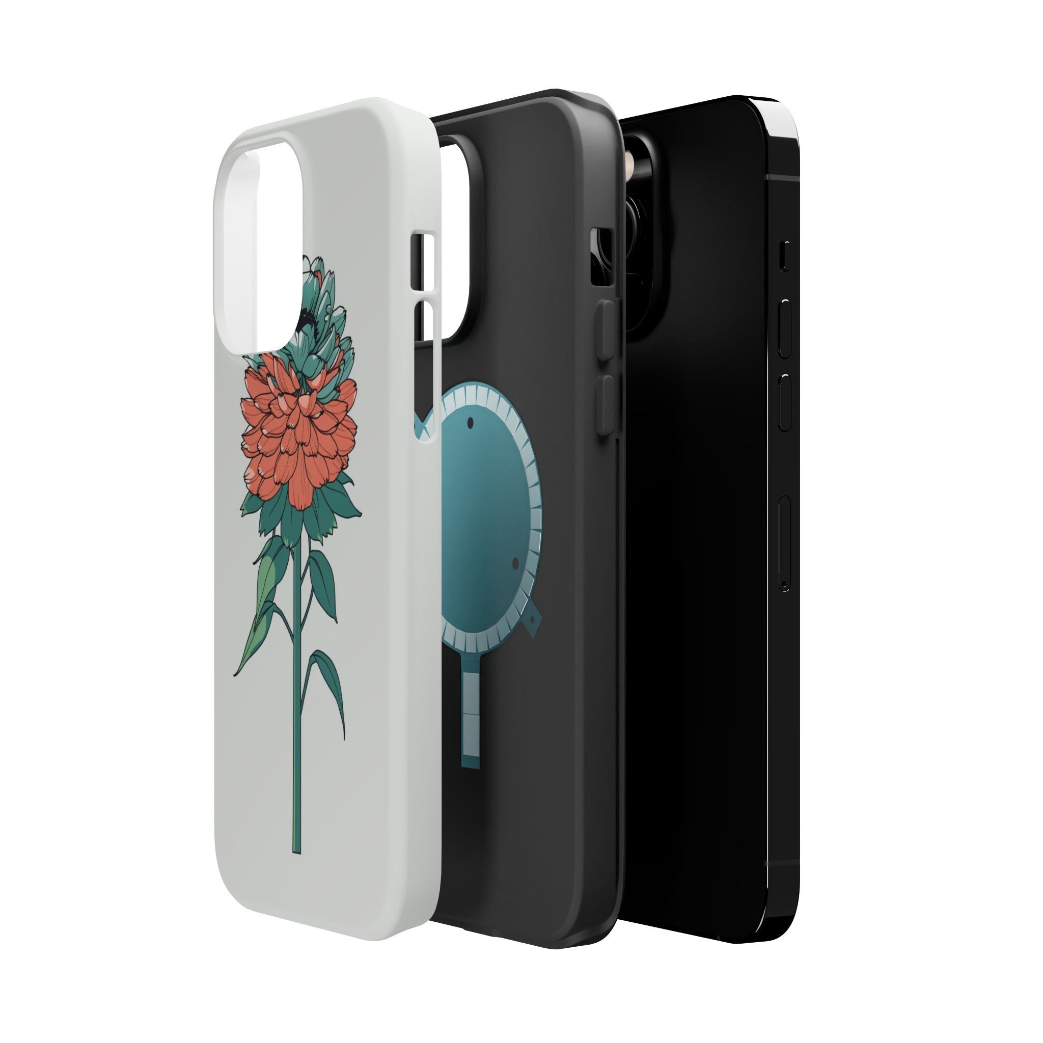 iPhone Serene Ranunculus Stack Design Slim Everyday Designer Case · iPhone Case