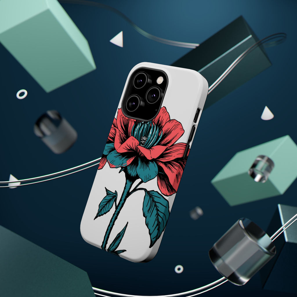 iPhone Garden Party Bloom Dark Gothic Ink Slim Snap Case · iPhone Case