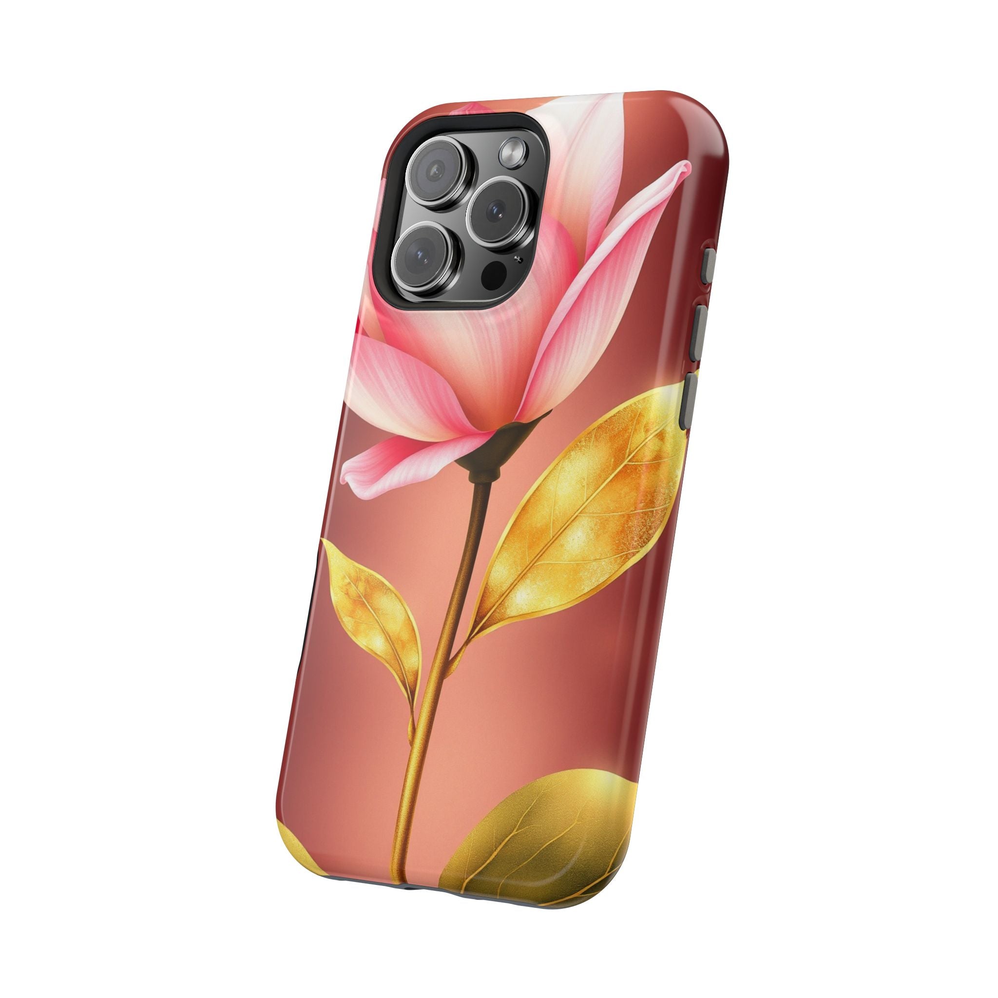 iPhone Dreamy Bloom and Leaf Design 14 Slim Everyday Designer Case · iPhone Case
