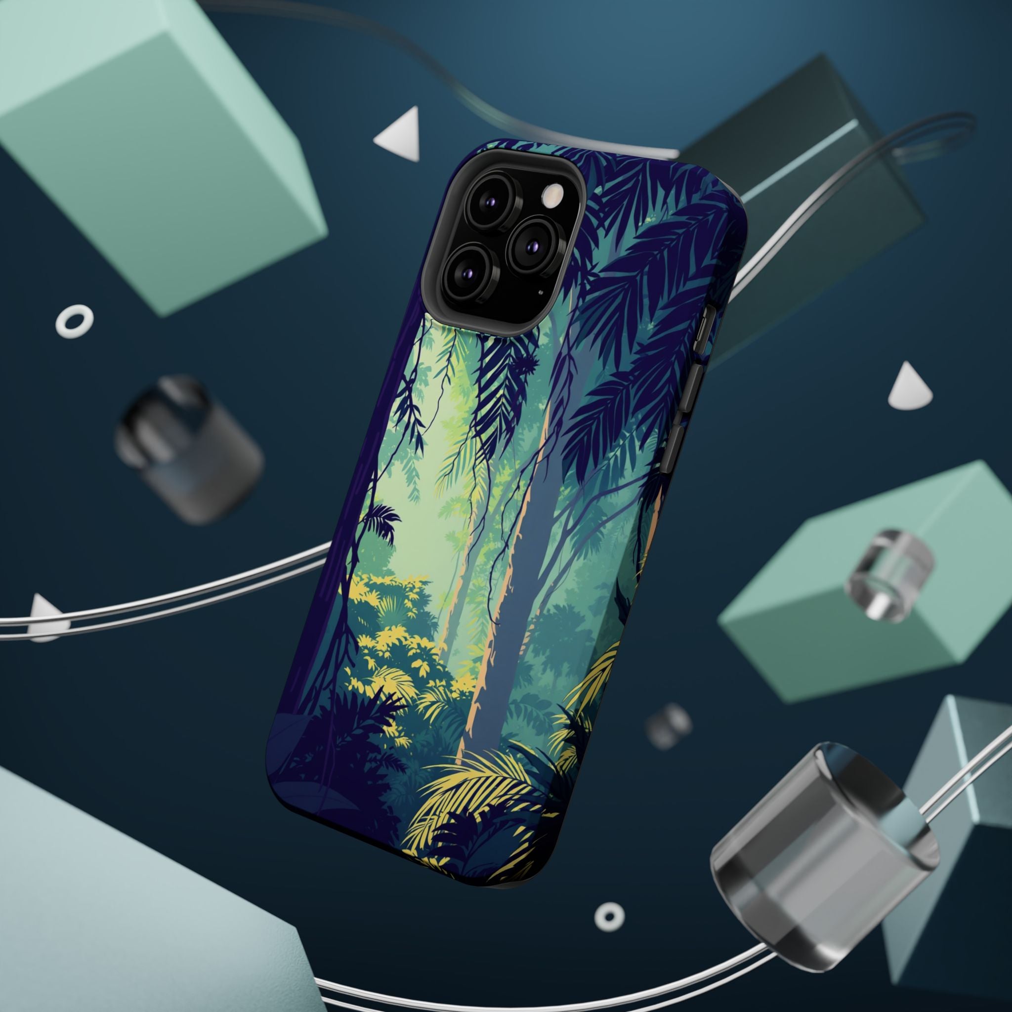 iPhone Mint And Blush Rainforest Canopy Slim Everyday iPhone Designer · iPhone C