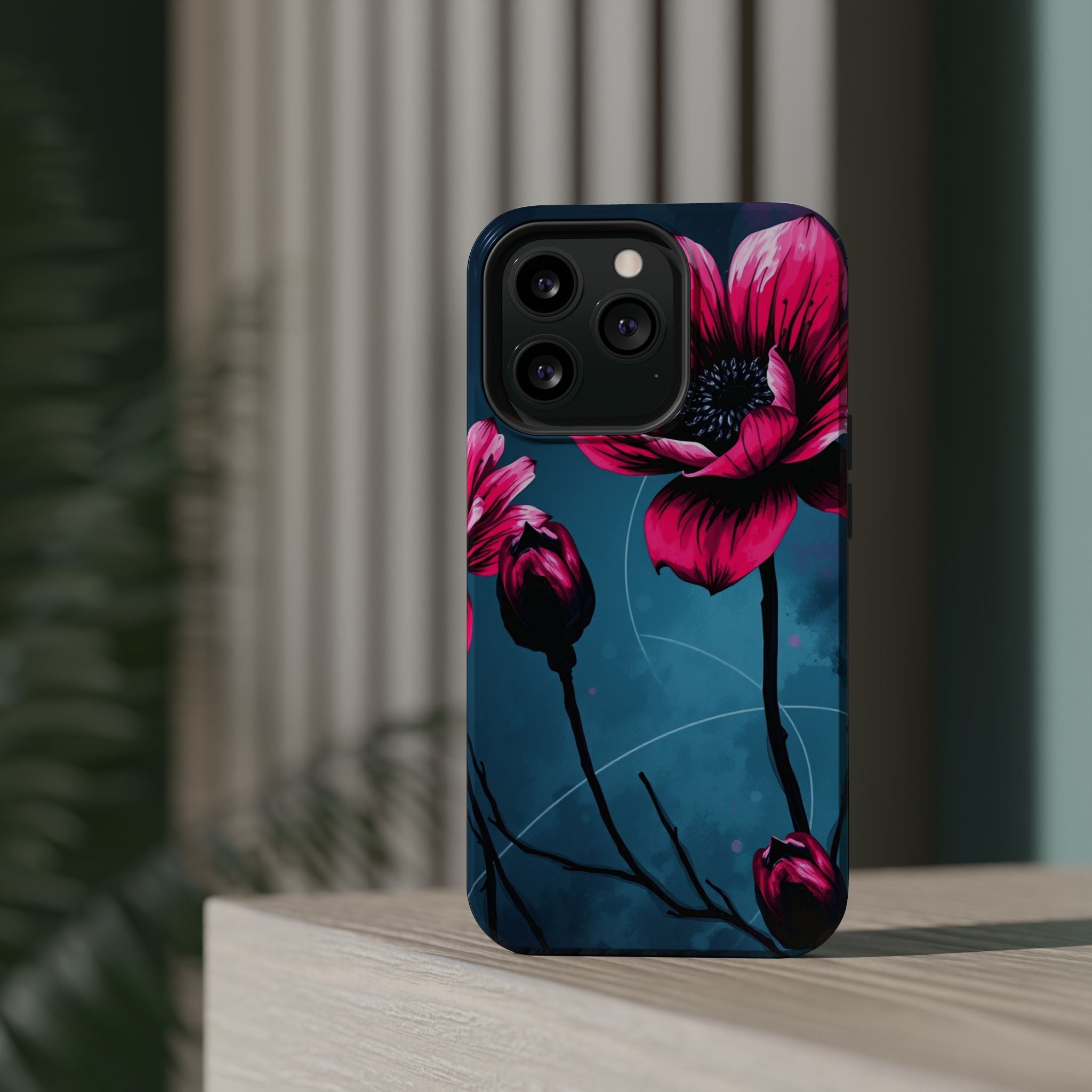 iPhone Floral Ink Wash Bold Art Slim Everyday Designer Case · iPhone Case