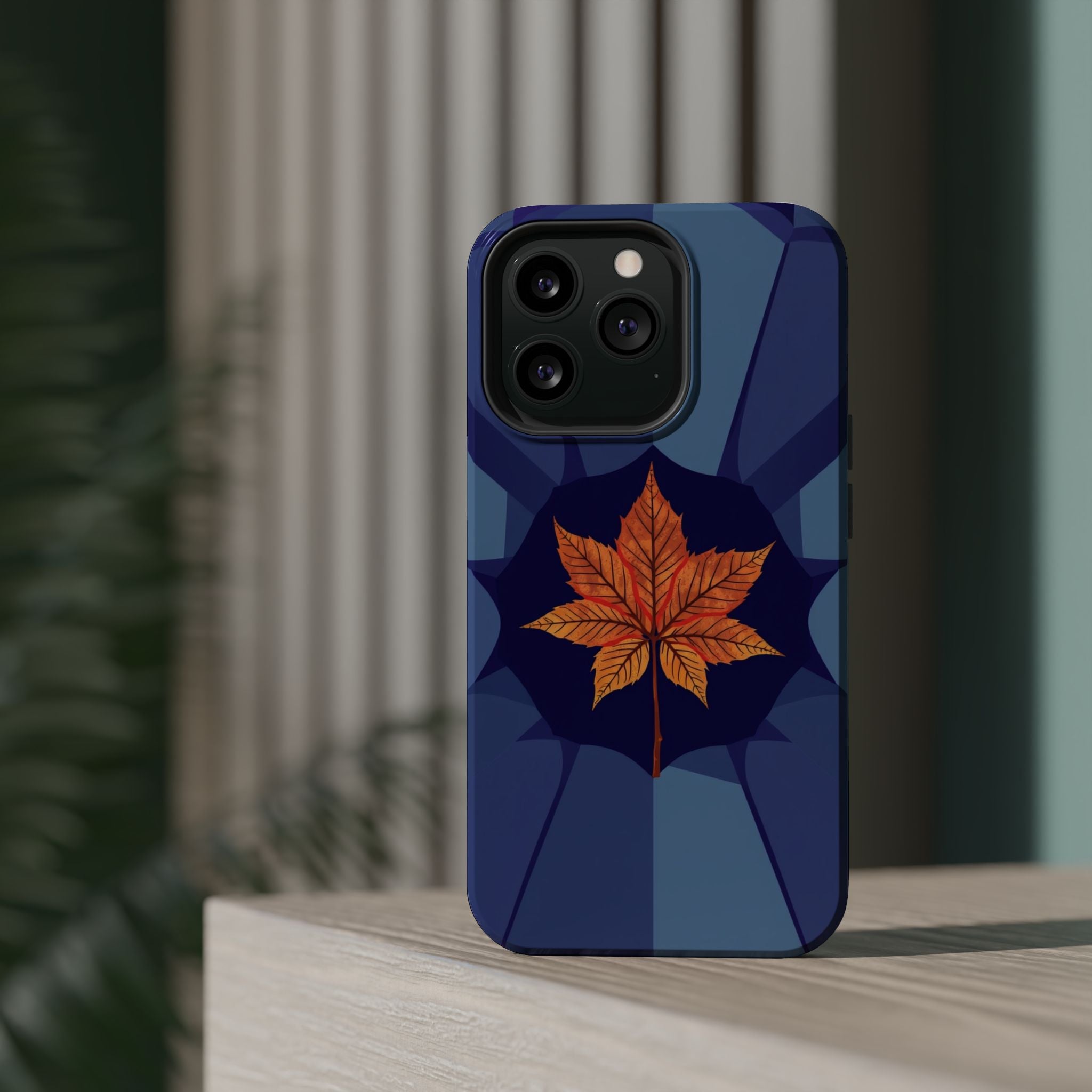 iPhone Autumn Maple Abstract Geometric Slim Everyday Designer Case · iPhone Case