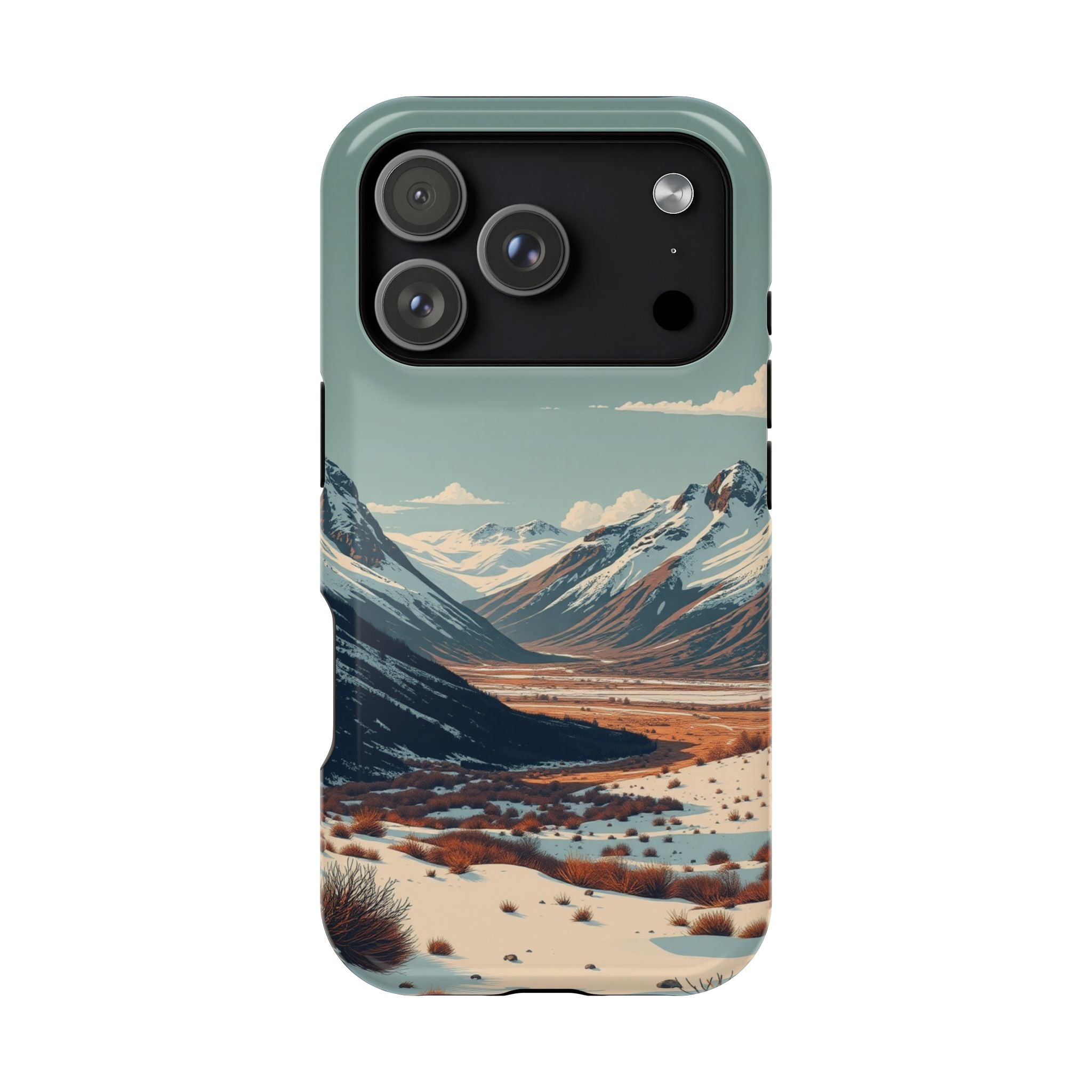 iPhone Serene Tundra Expanse Design Slim Everyday Designer Case · iPhone Case