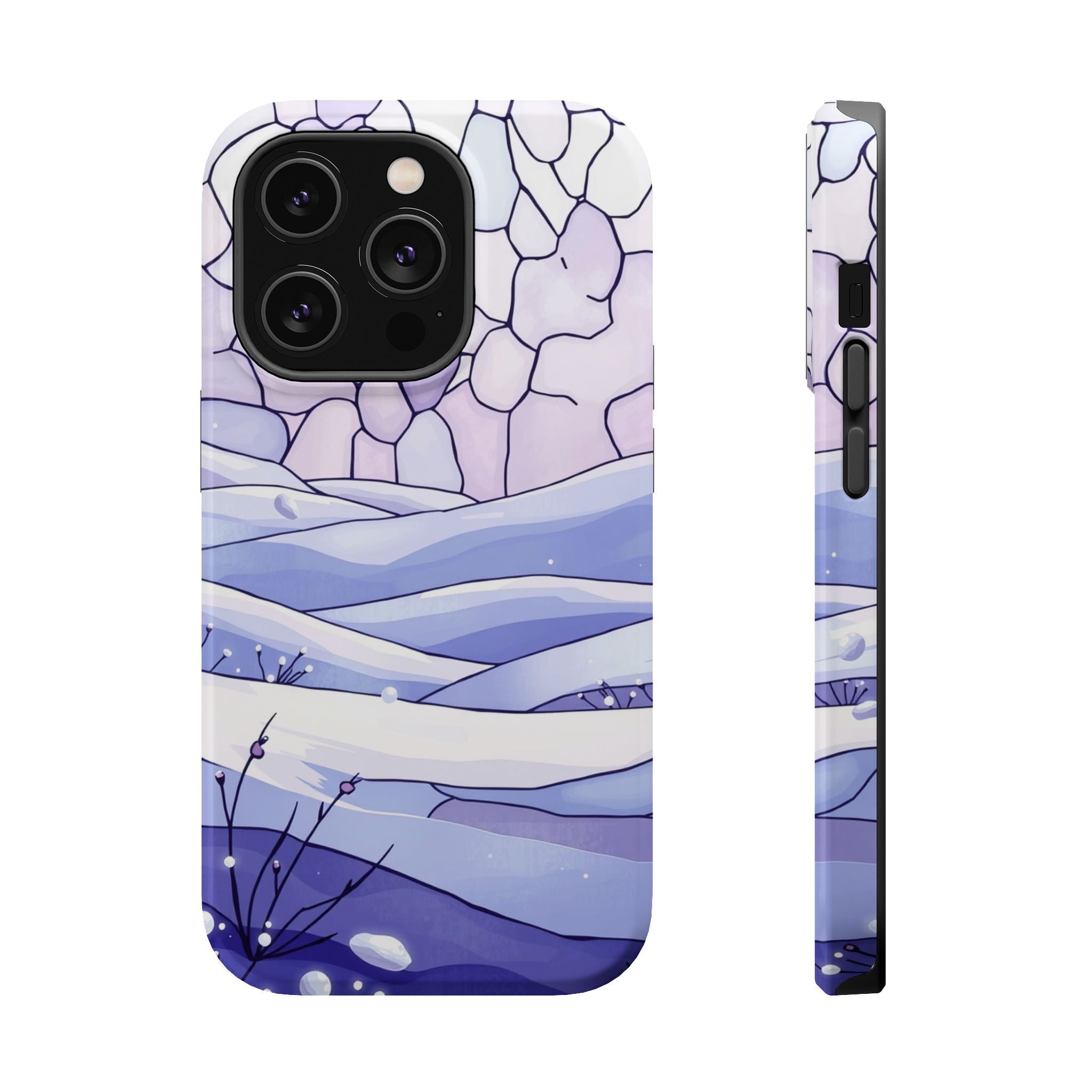 iPhone Snow Field Electric Art 11 Bold Modern Everyday Snap Case · iPhone Case