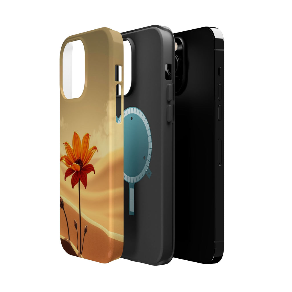 iPhone Neon Floral Dark Gothic Ink Bold Modern Everyday Snap Case · iPhone Case