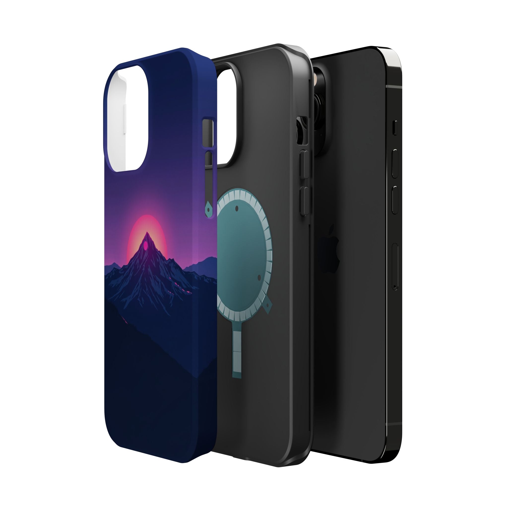 iPhone Mountain at Sunrise Electric Art Slim Everyday iPhone 15 · iPhone Case