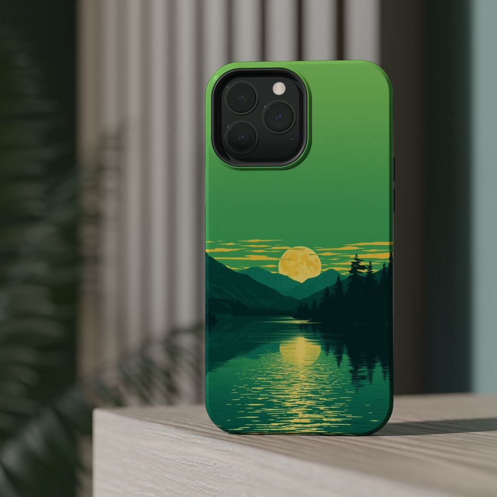iPhone Lake at Twilight Risograph Print Slim Everyday iPhone Designer · iPhone C