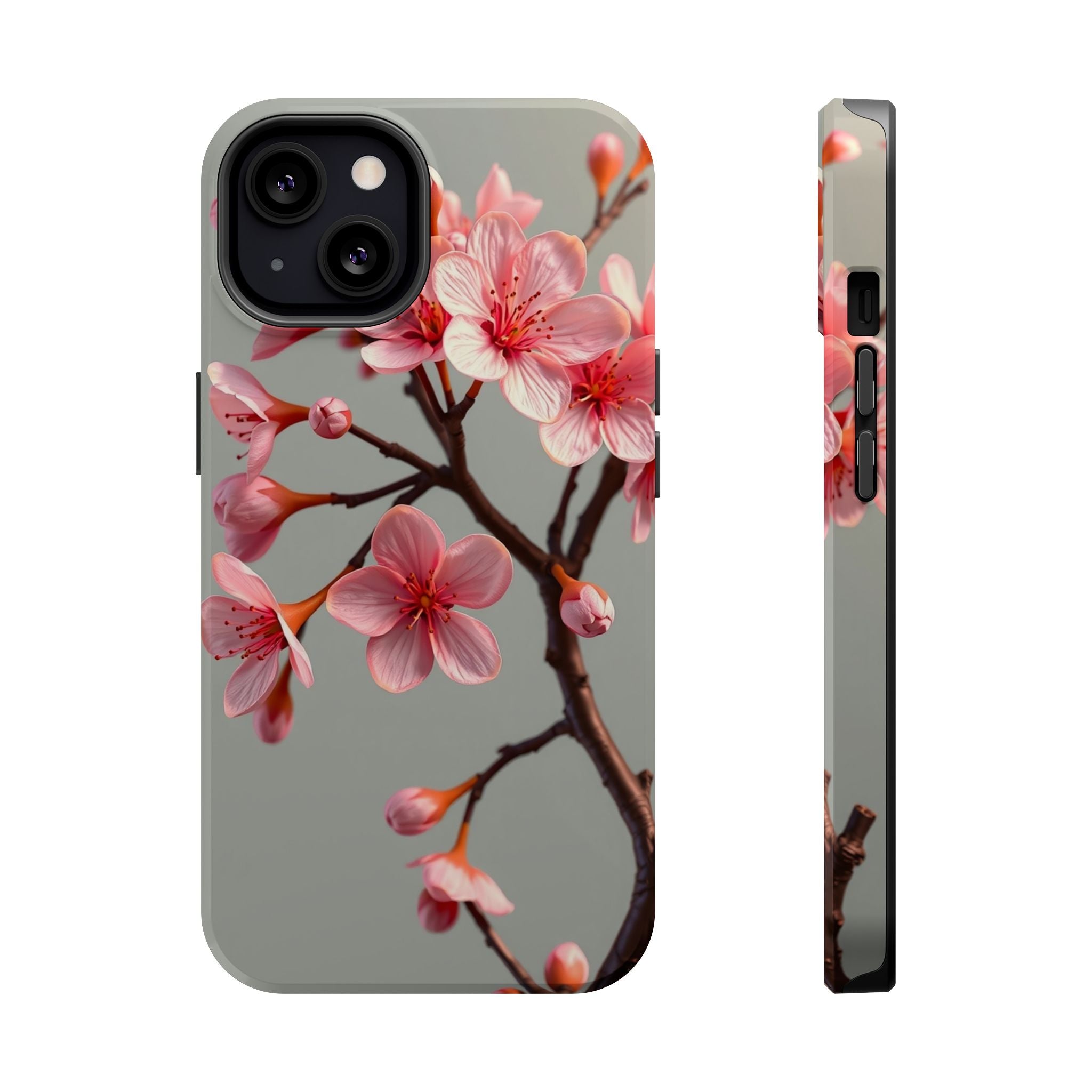 iPhone Mustard And Rust Cherry Blossom Slim Everyday Designer Case · iPhone Case