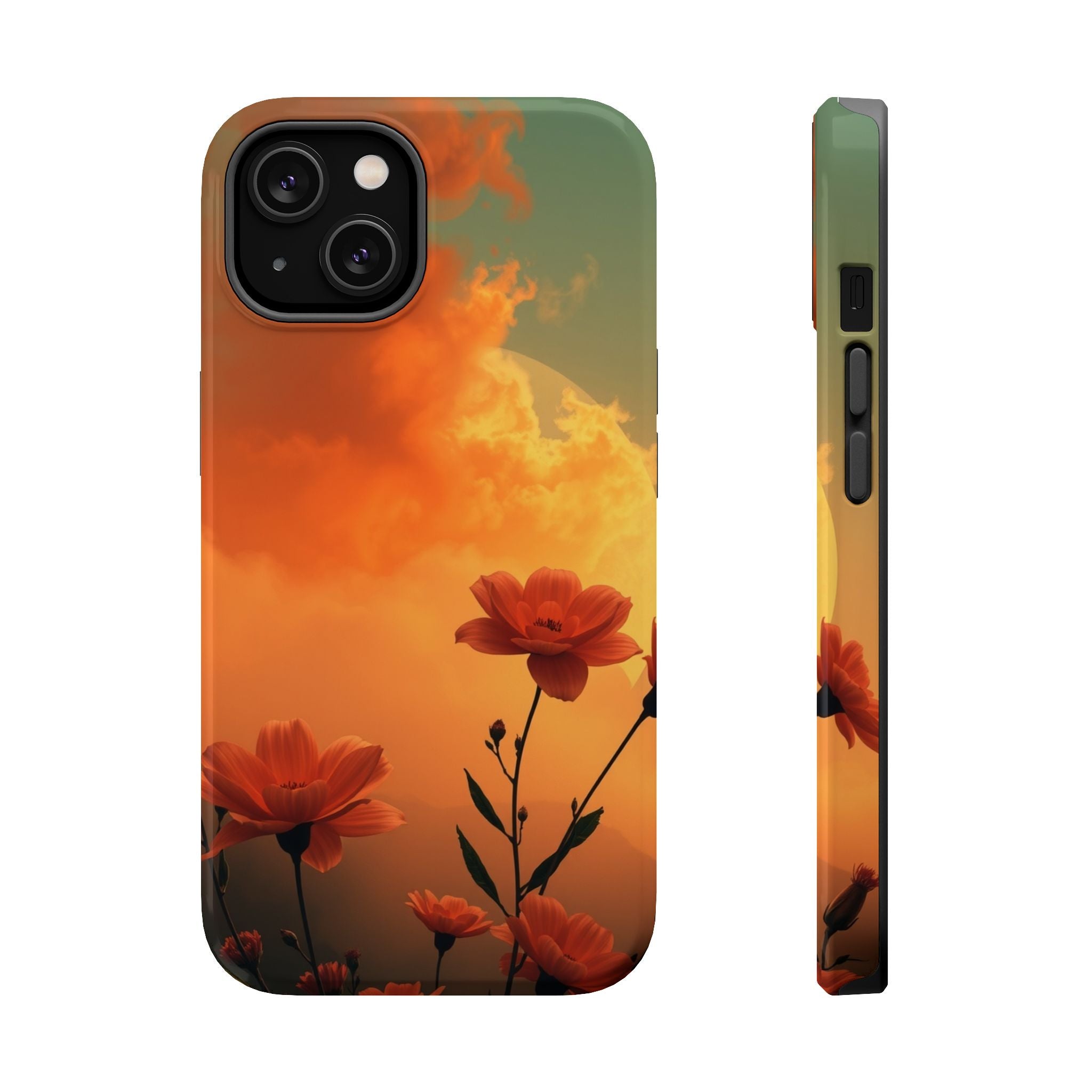 iPhone Floral Ombre Enchanted Art Bold Modern Everyday Snap Case · iPhone Case