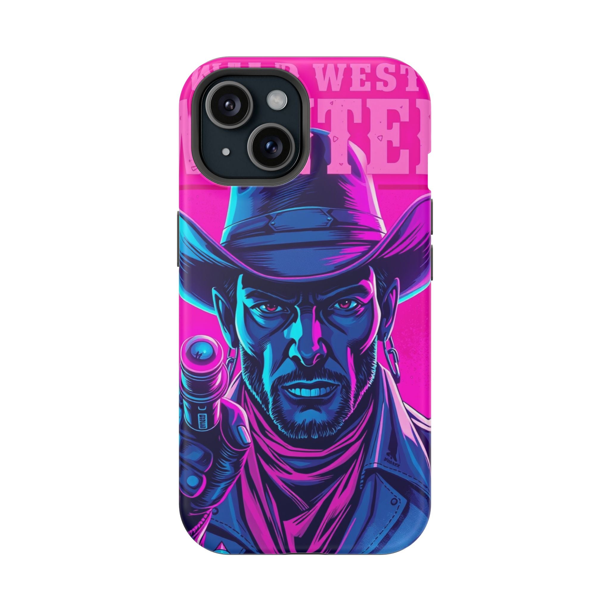 iPhone Wild West Wanted Neon Cyberpunk Slim Everyday Designer Case · iPhone Case
