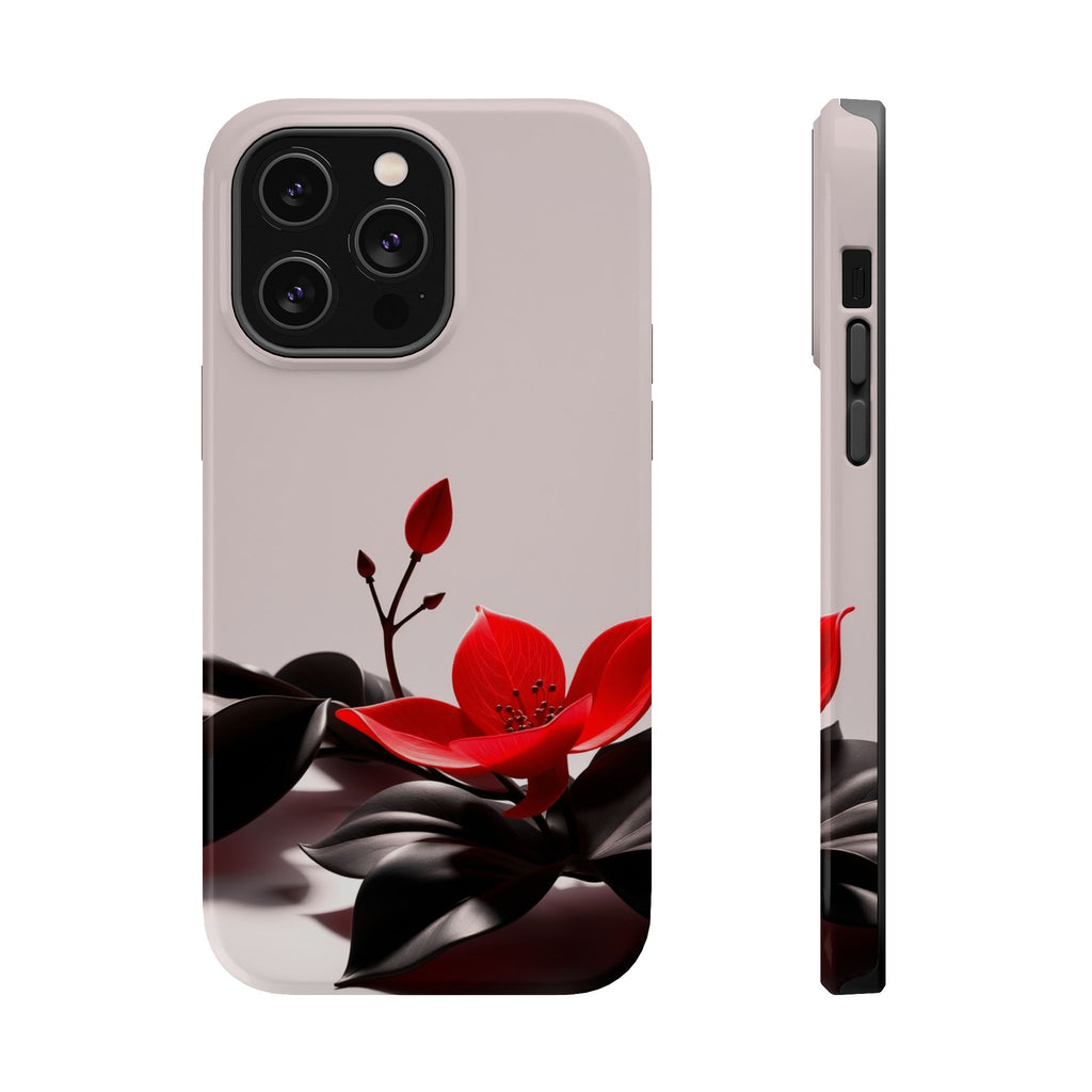 iPhone Radiant Bloom and Leaf Design Slim Everyday Designer Case · iPhone Case
