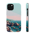 iPhone Mint And Blush Pebble Beach Bold Modern Everyday Snap Case · iPhone Case