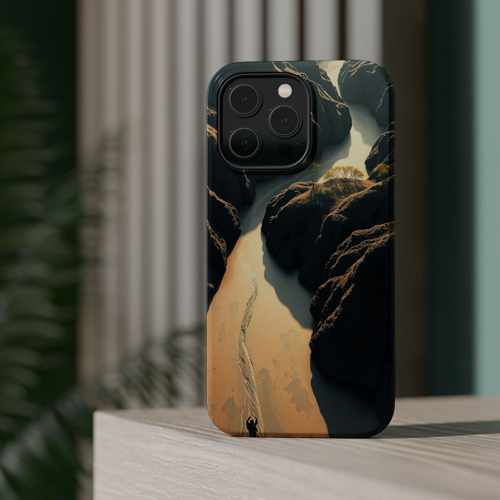 iPhone River Delta Aerial Bold Art Bold Modern Everyday Snap Case · iPhone Case