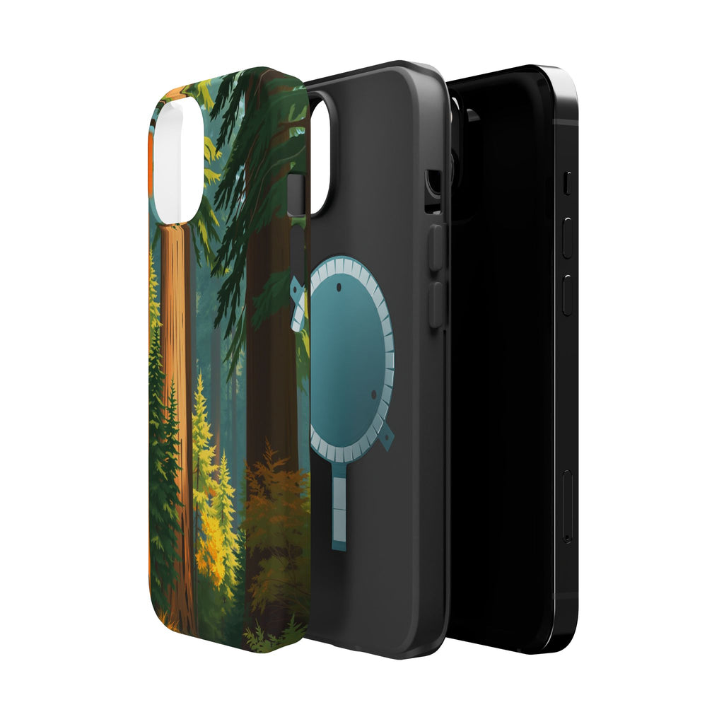 iPhone Redwood Forest Oil Painting Impressionist Clean iPhone Minimal · iPhone C