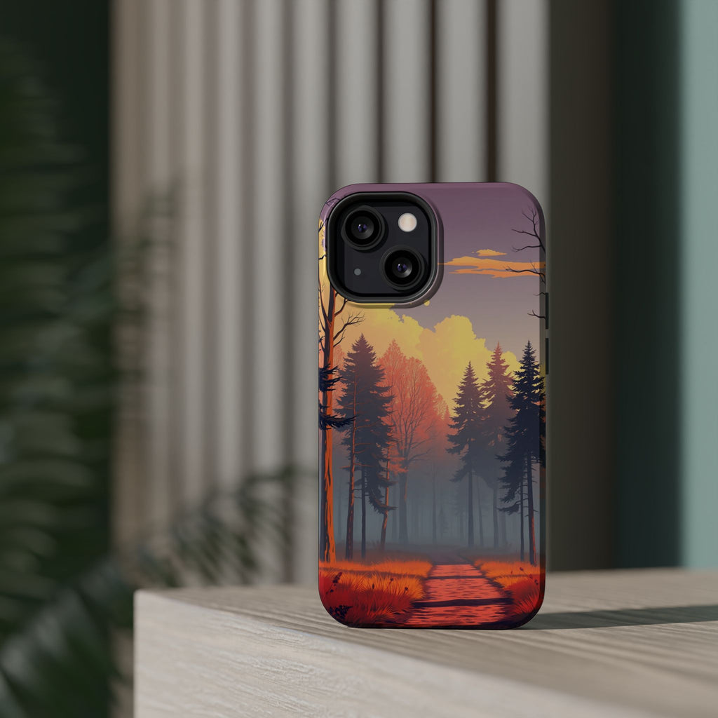 iPhone Vibrant Misty Forest Path Design Slim Everyday iPhone Designer · iPhone C