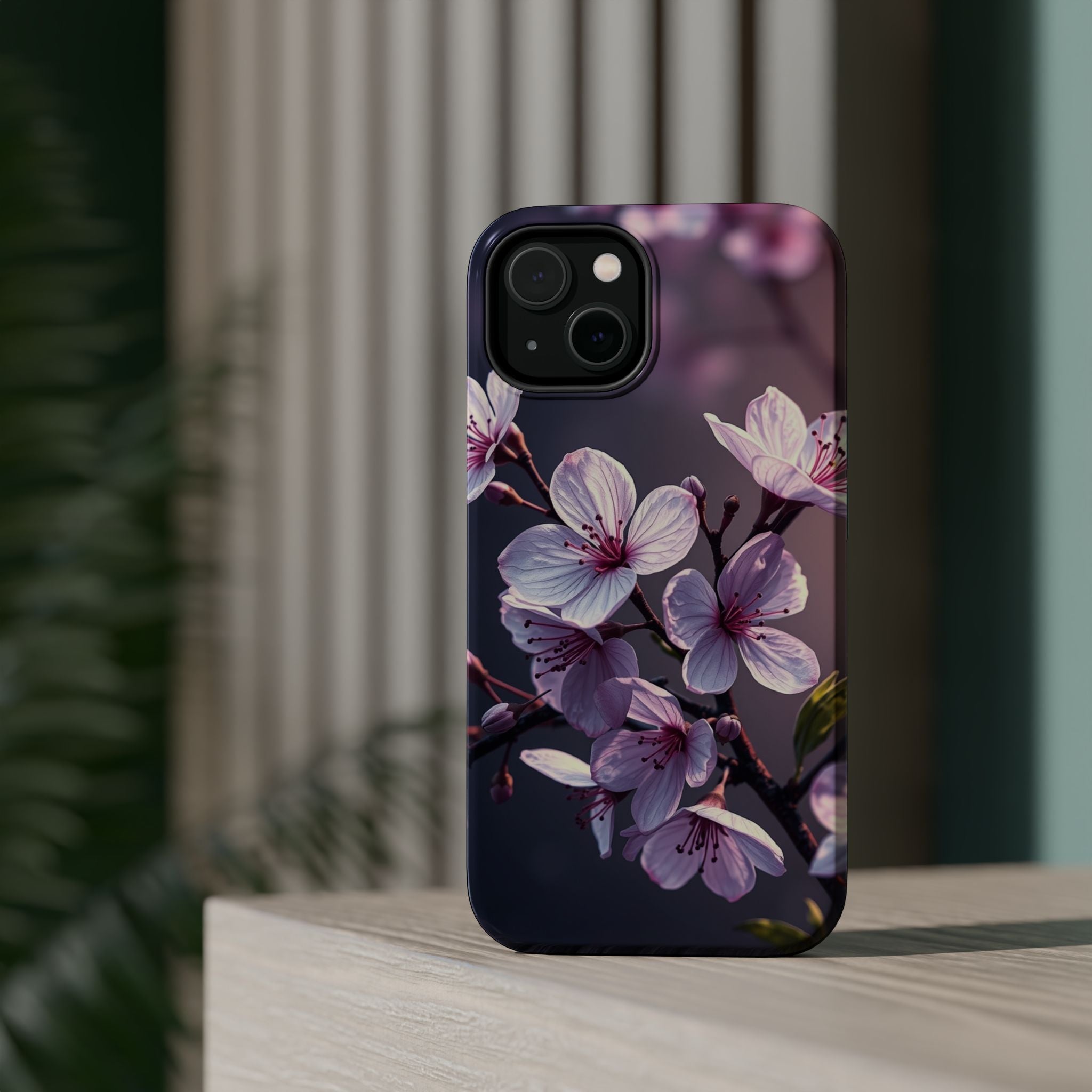 iPhone Cherry Blossom Enchanted Art Artistic Everyday Cas Slim Snap Case · iPhon