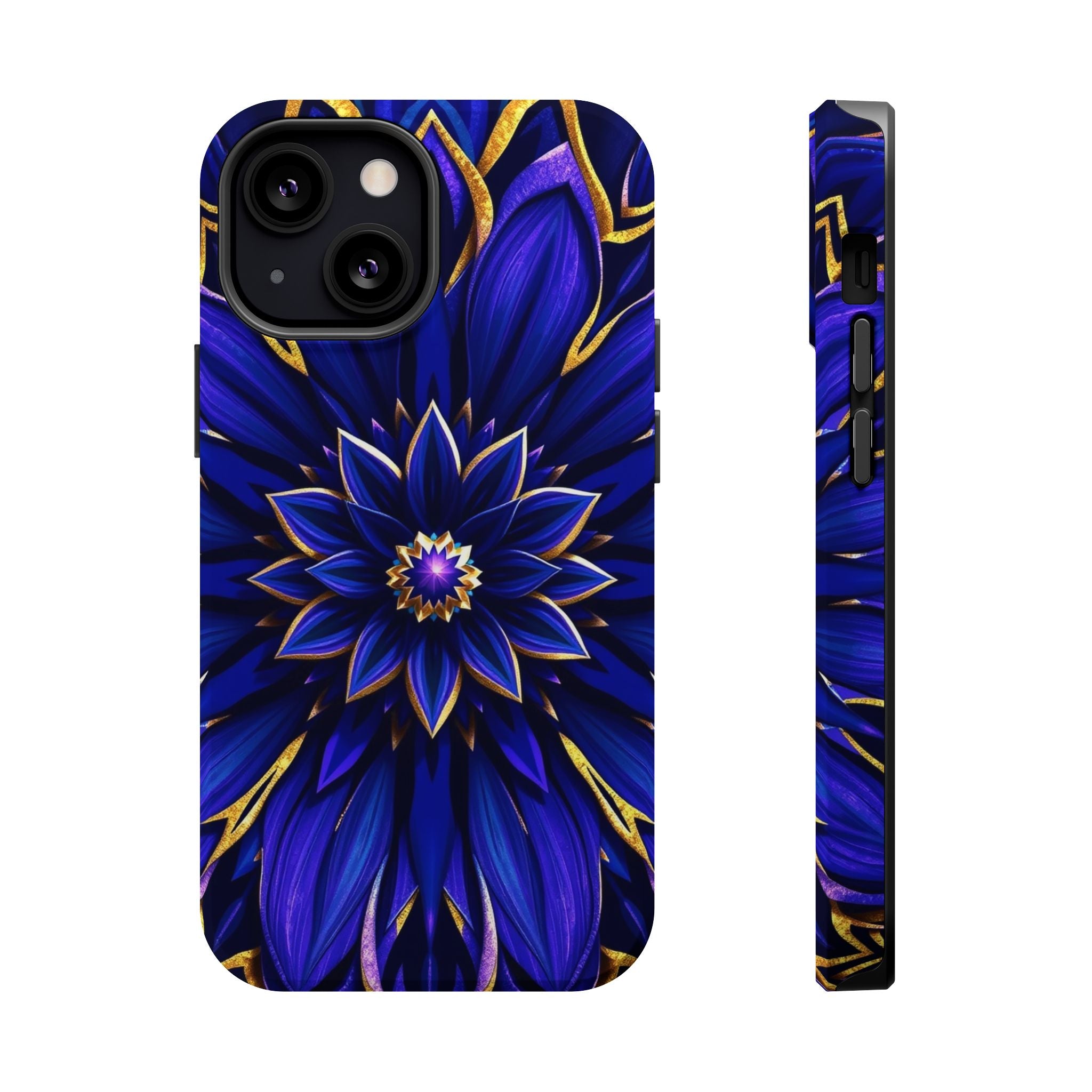 iPhone Floral Mandala Electric Art 14 Slim Everyday Designer Case · iPhone Case