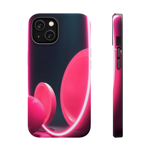 iPhone 1960s Mod Circles Neon Cyberpunk Slim Everyday Designer Case · iPhone Cas