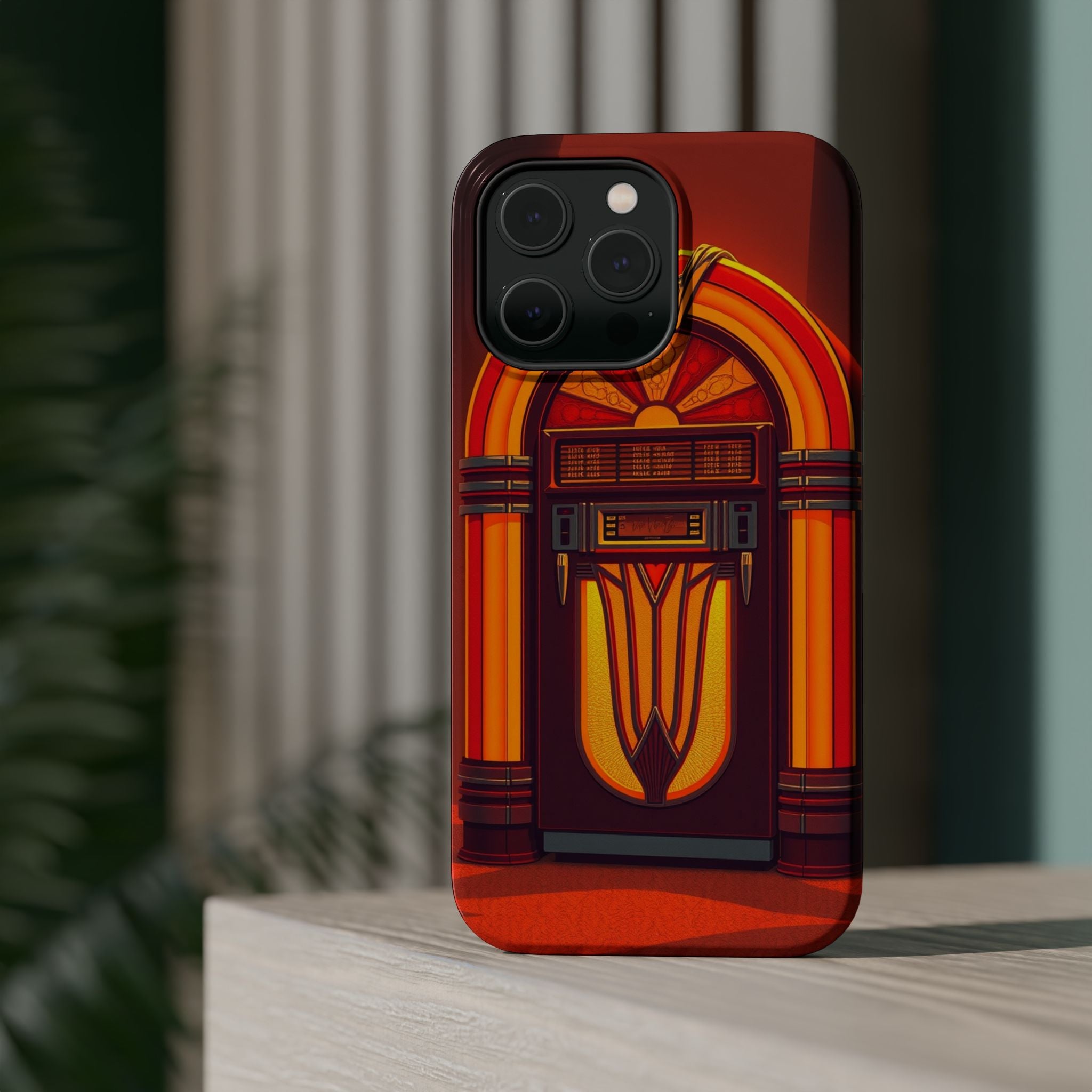 iPhone Jukebox Glow Pop Art Bold Bold Modern Everyday Snap Case · iPhone Case