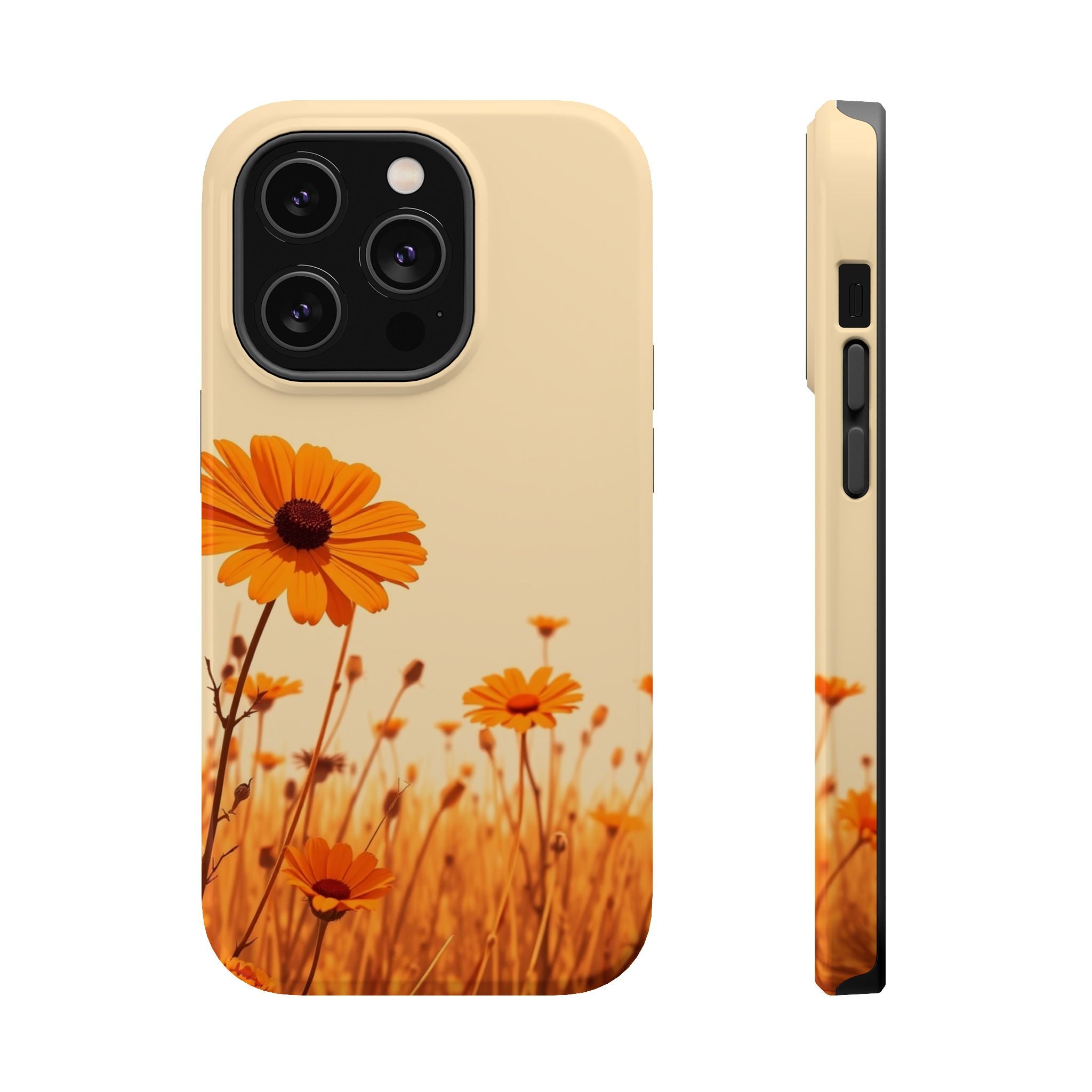 iPhone Wildflower Field Minimalist Line Art Slim Everyday Designer Case · iPhone