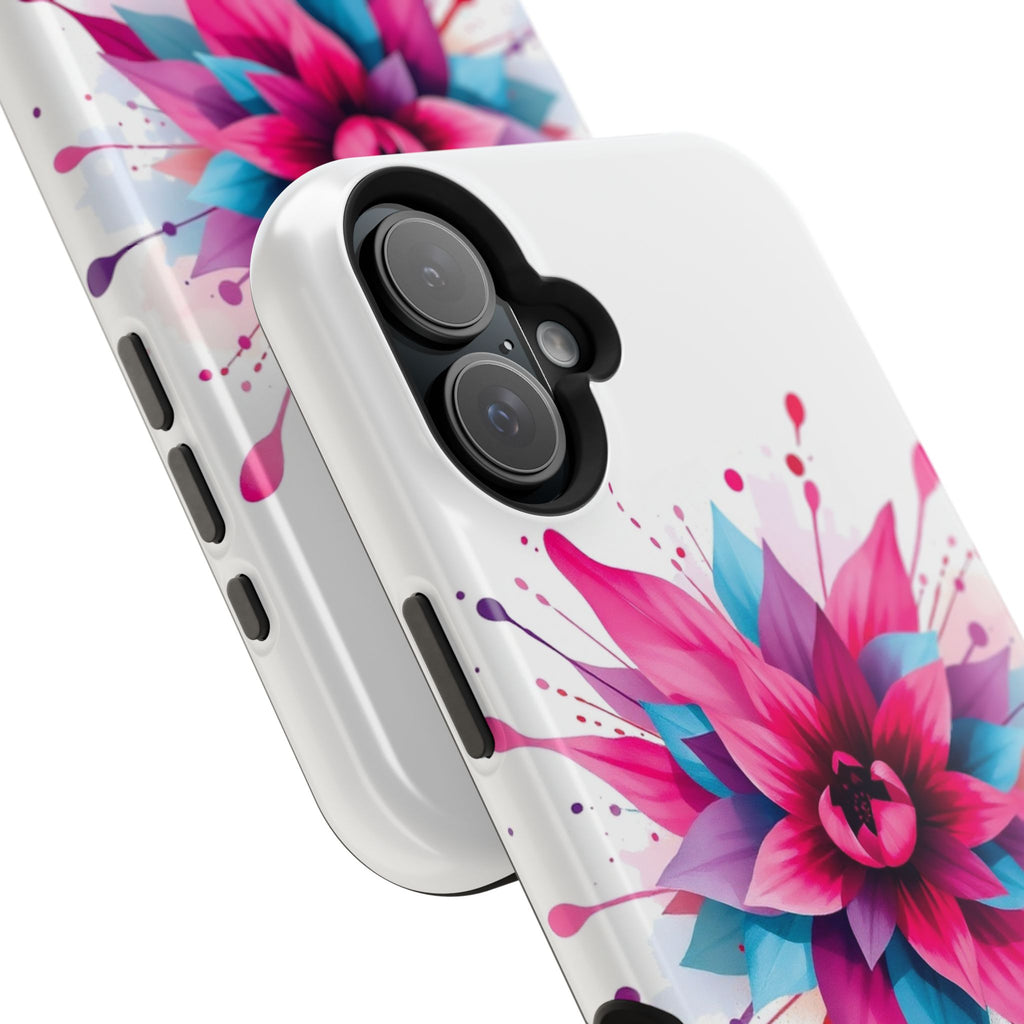iPhone Floral Watercolor Splash Electric Art Slim iPhone Everyday · iPhone Case