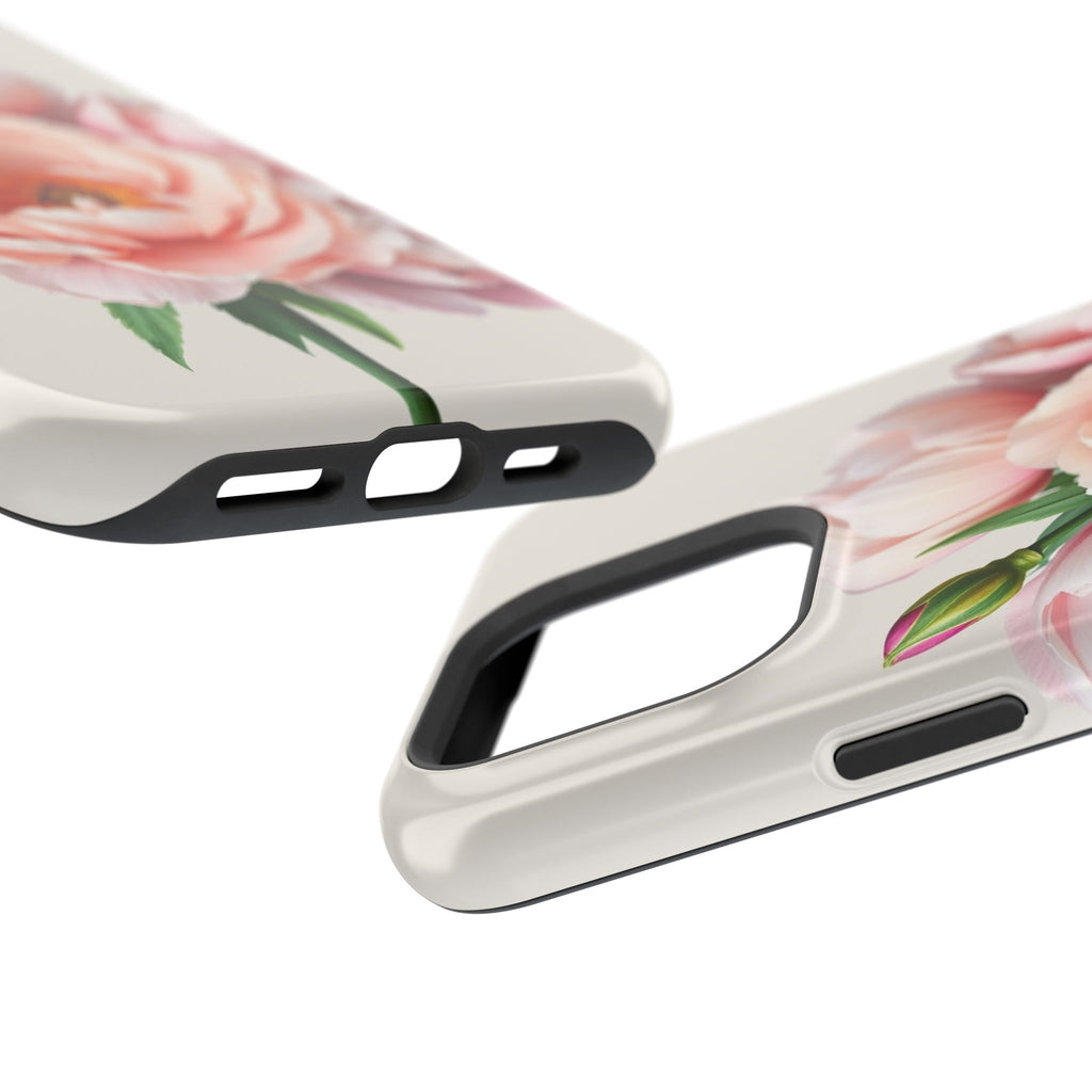 iPhone Serene Peony Bouquet Design Bold Modern Everyday Snap Case · iPhone Case