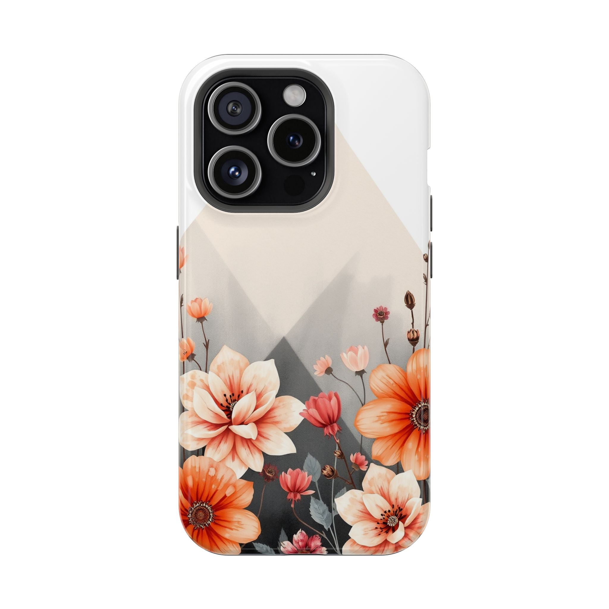iPhone Floral Geometric Vibrant Design Slim Snap Case · iPhone Case